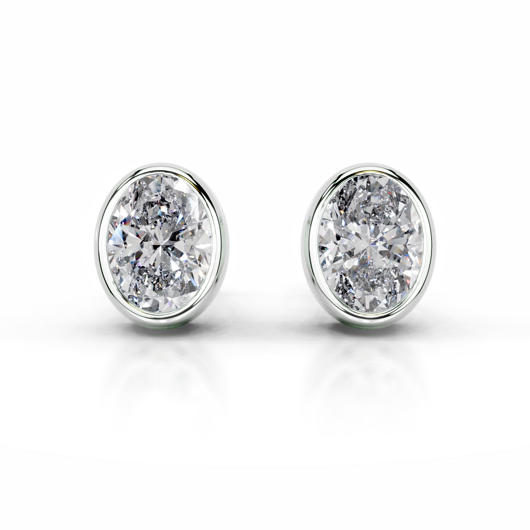 Janice Lab Grown Diamond Earrings (3 Carat) -14K White Gold (RTS)