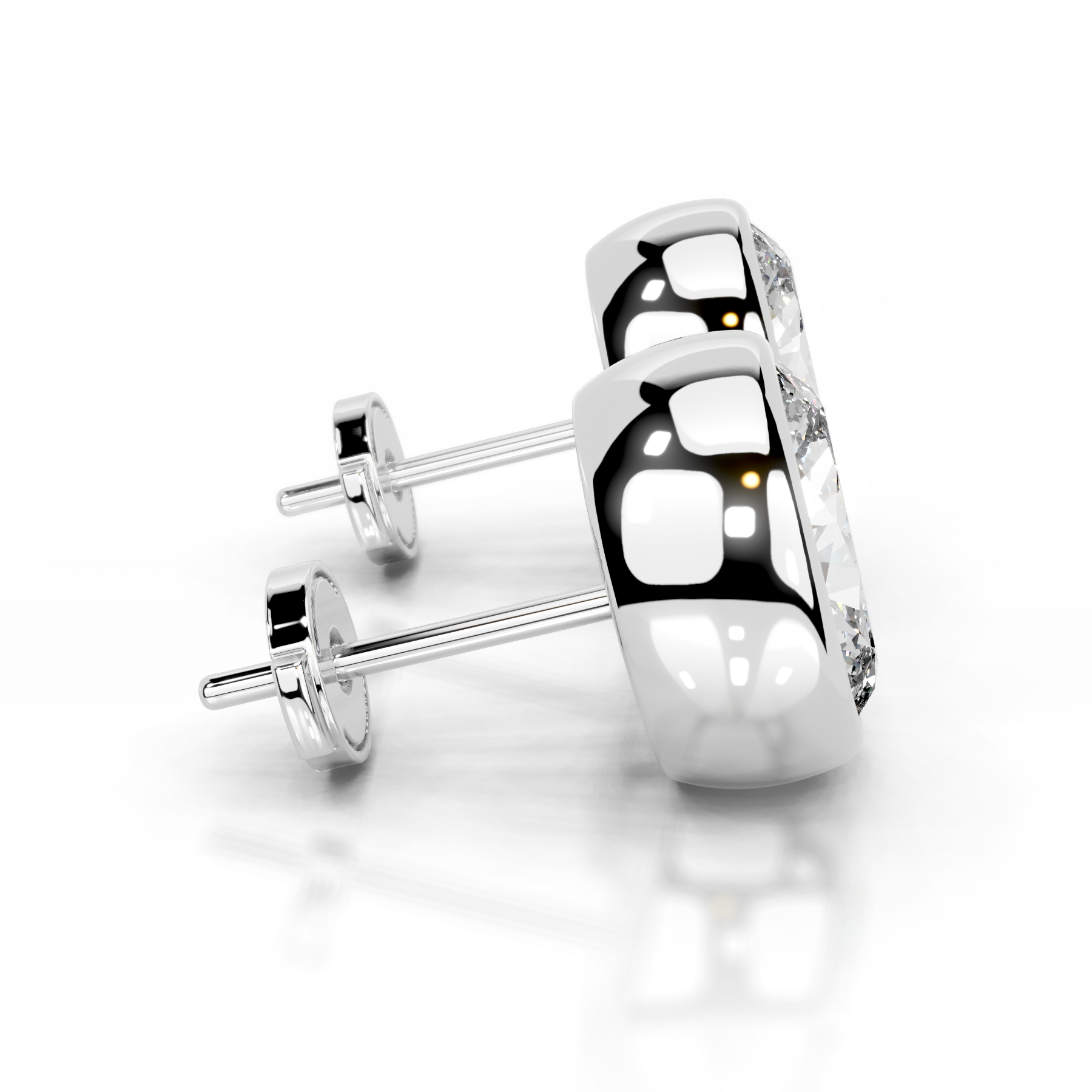 Janice Lab Grown Diamond Earrings (3 Carat) -14K White Gold (RTS)