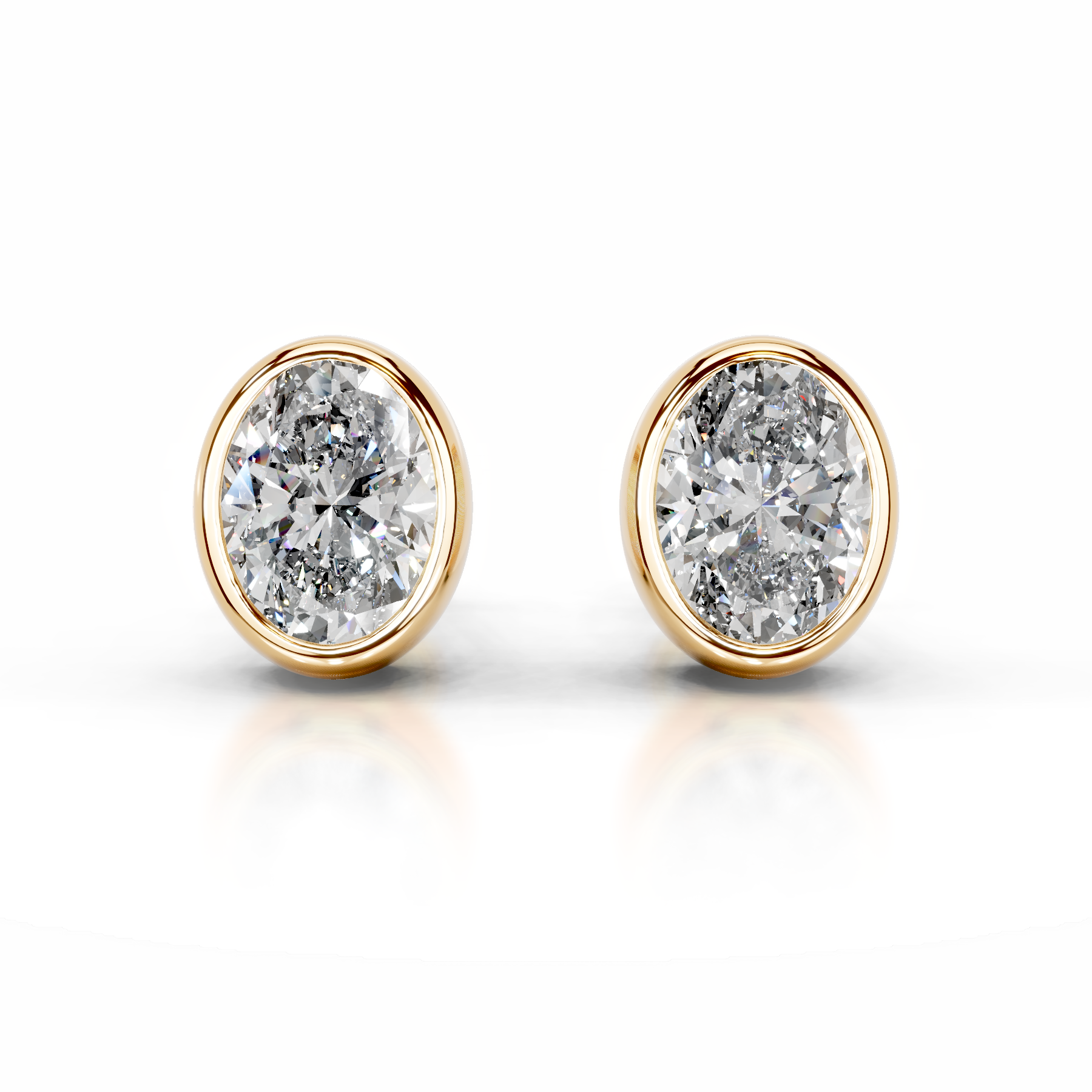 Janice Diamond Earrings (3 Carat) -18K Yellow Gold