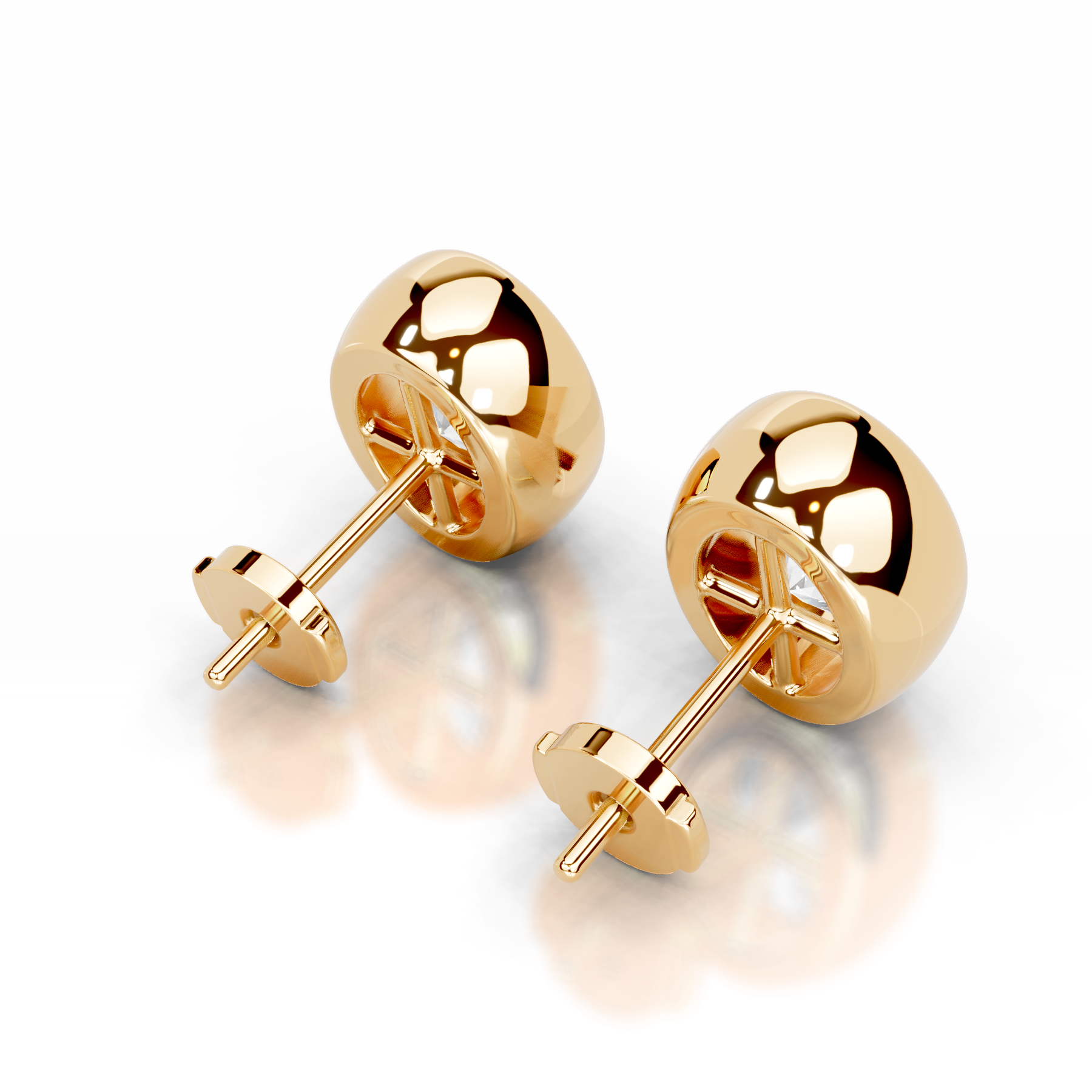 Janice Lab Grown Diamond Earrings (3 Carat) -18K Yellow Gold