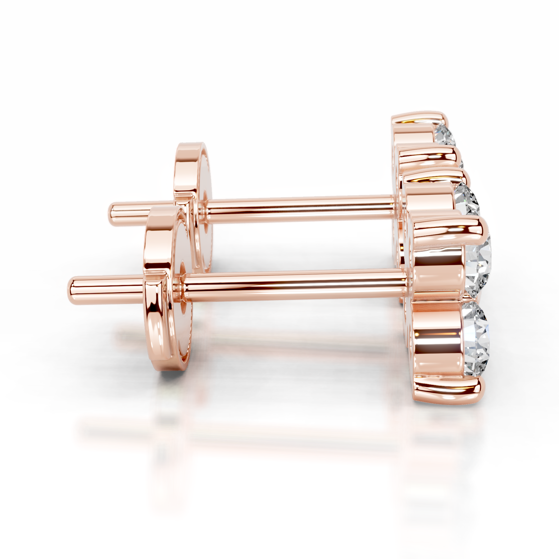Aurelia Diamond Studs Earrings (0.40 Carat) -14K Rose Gold