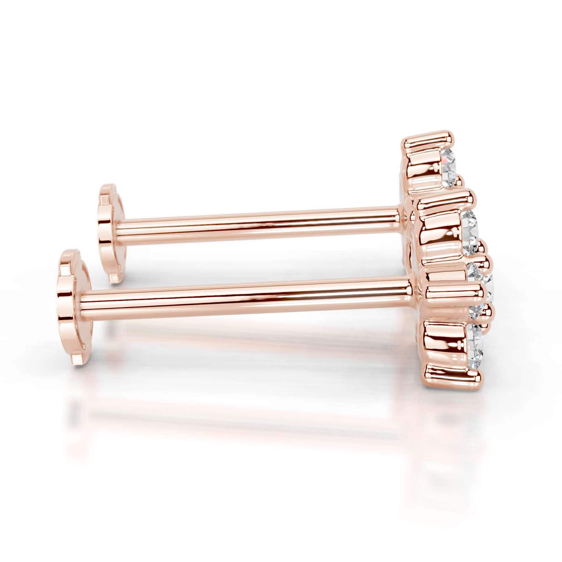 Elsie Diamond Stud Earrings (0.30 Carat) -14K Rose Gold