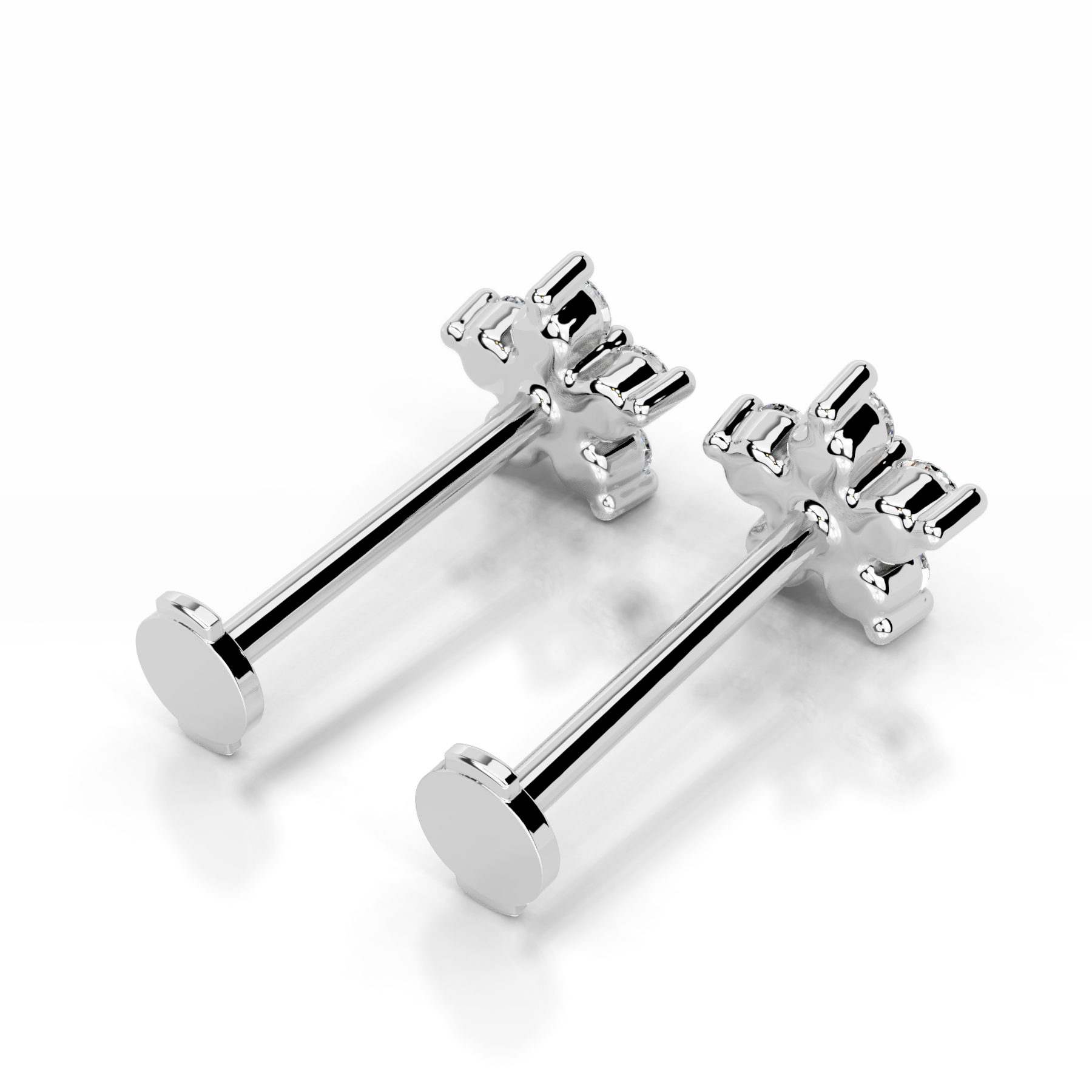 Elsie Lab Grown Diamond Stud Earrings (0.30 Carat) -14K White Gold