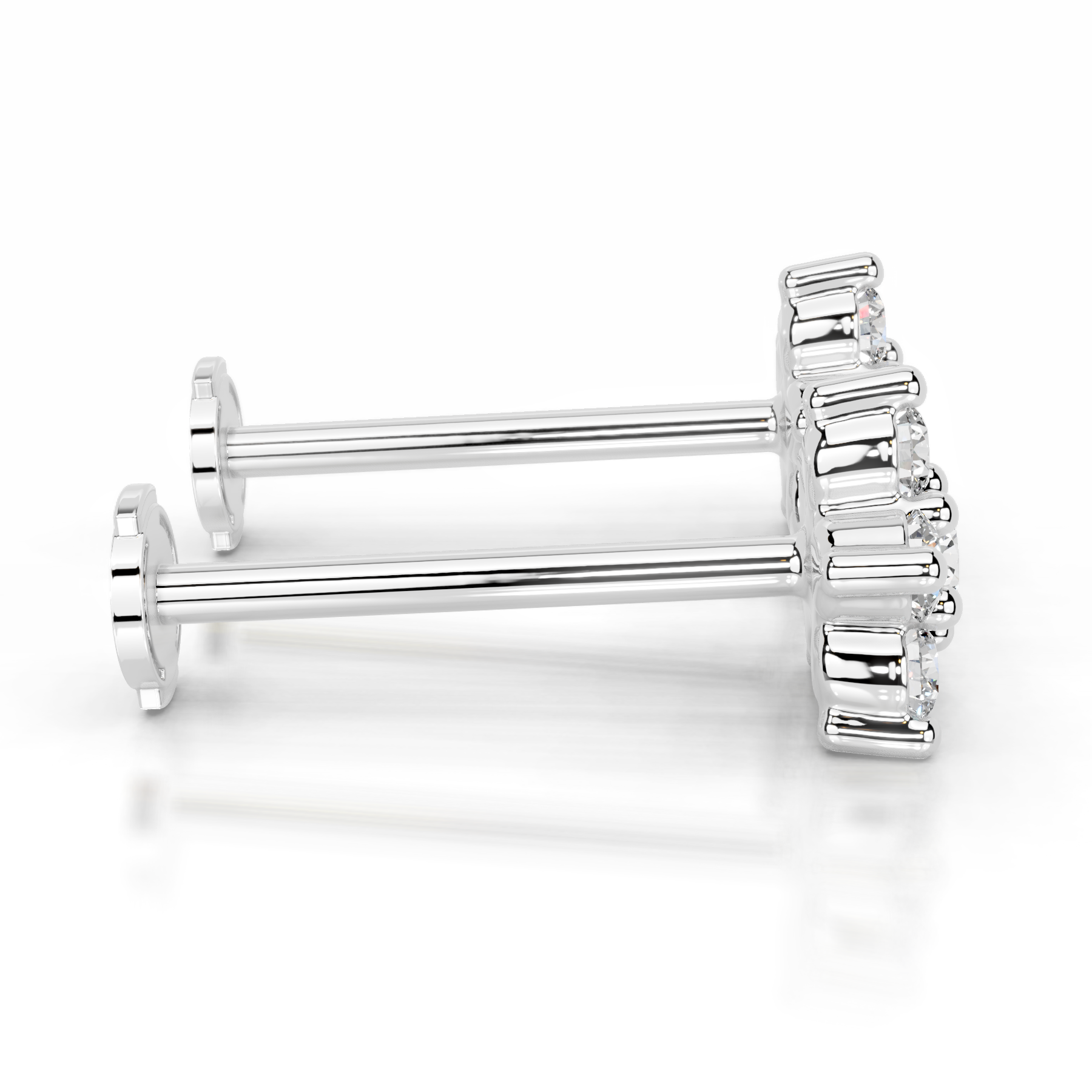 Elsie Diamond Stud Earrings (0.30 Carat) -18K White Gold