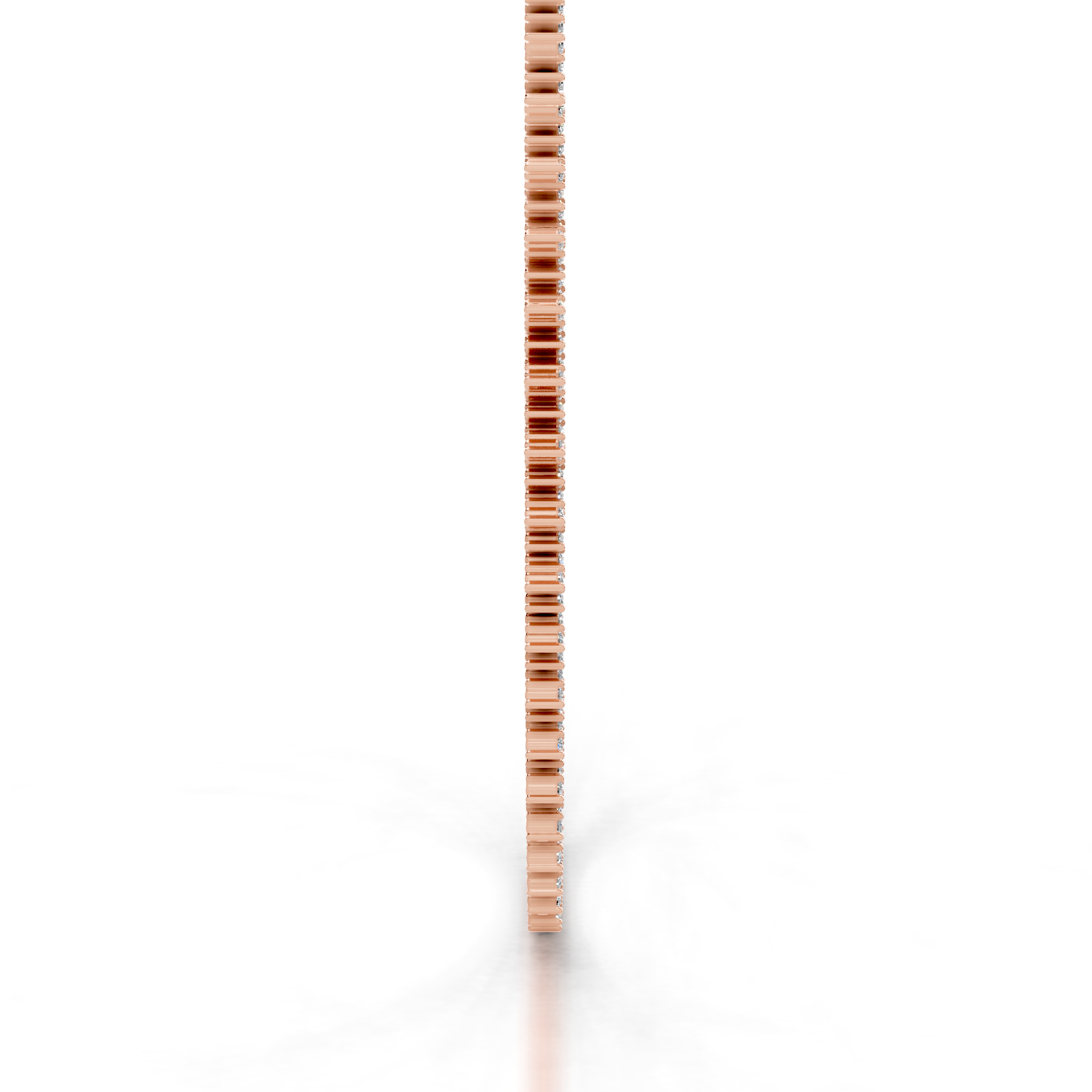 Astrid Diamond Tennis Collier (11 Carat) -14K Rose Gold