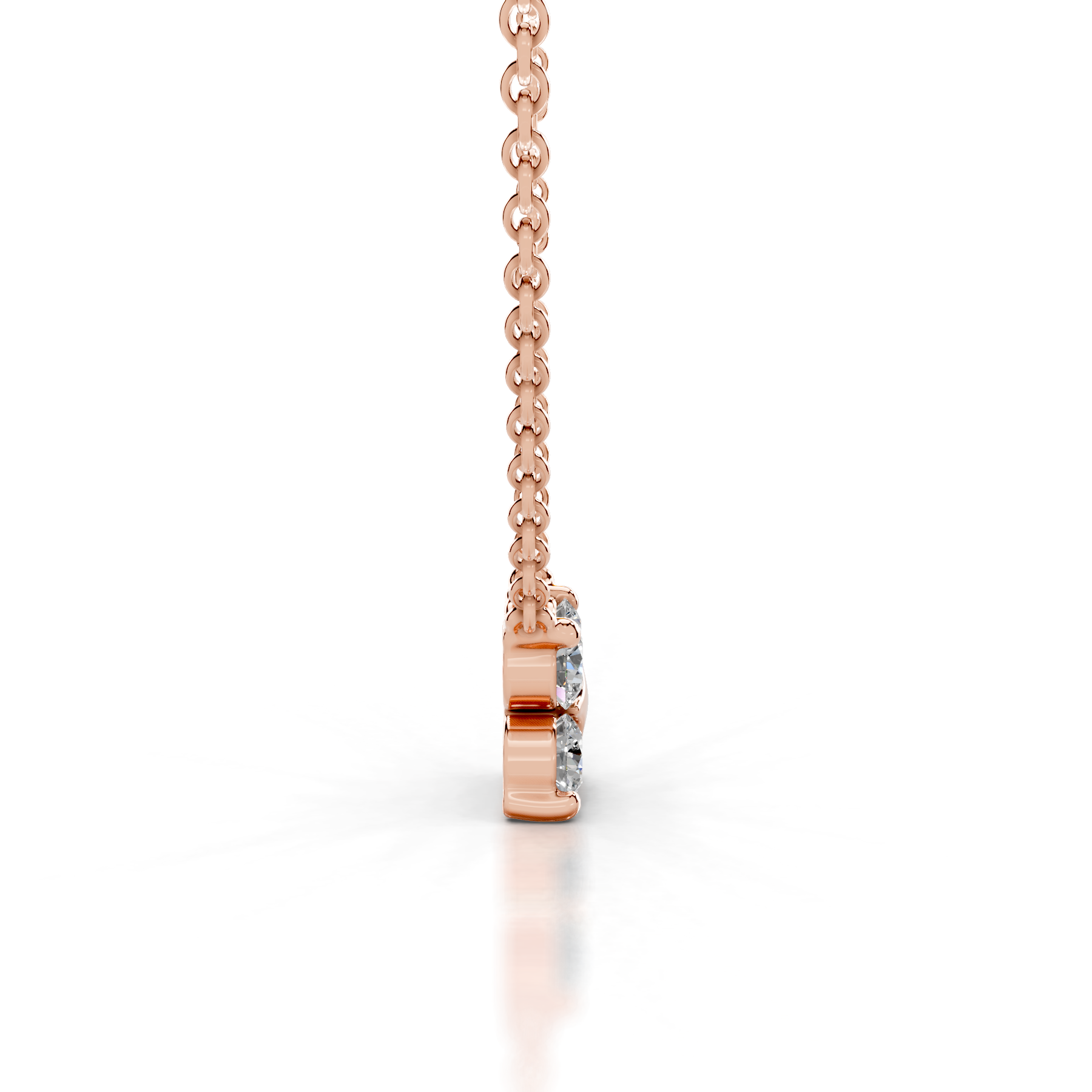 Ottilie Diamond Pendant (0.4 Carat) -14K Rose Gold