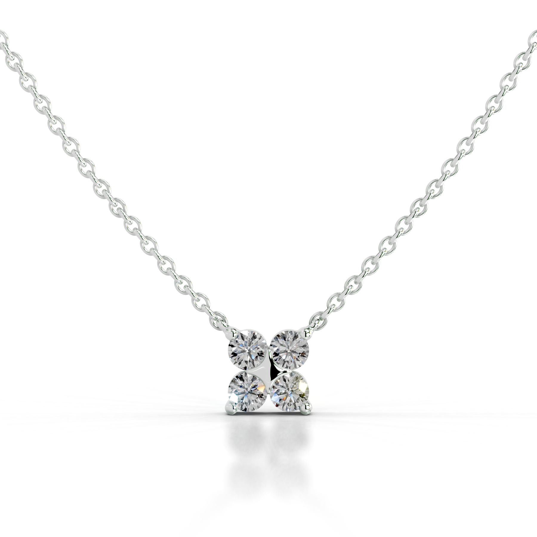 Ottilie Diamond Pendant (0.4 Carat) -14K White Gold