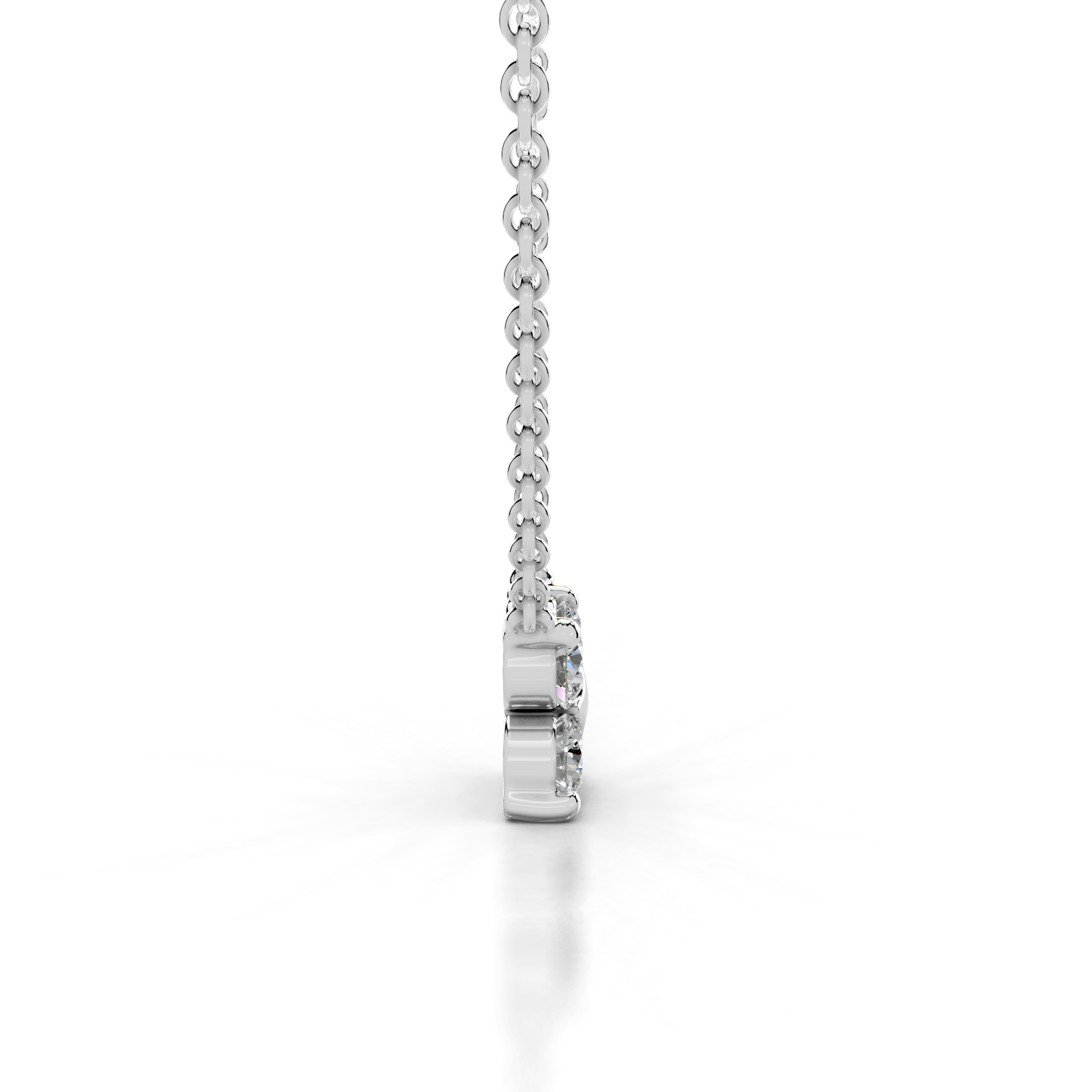 Ottilie Diamond Pendant (0.4 Carat) -14K White Gold