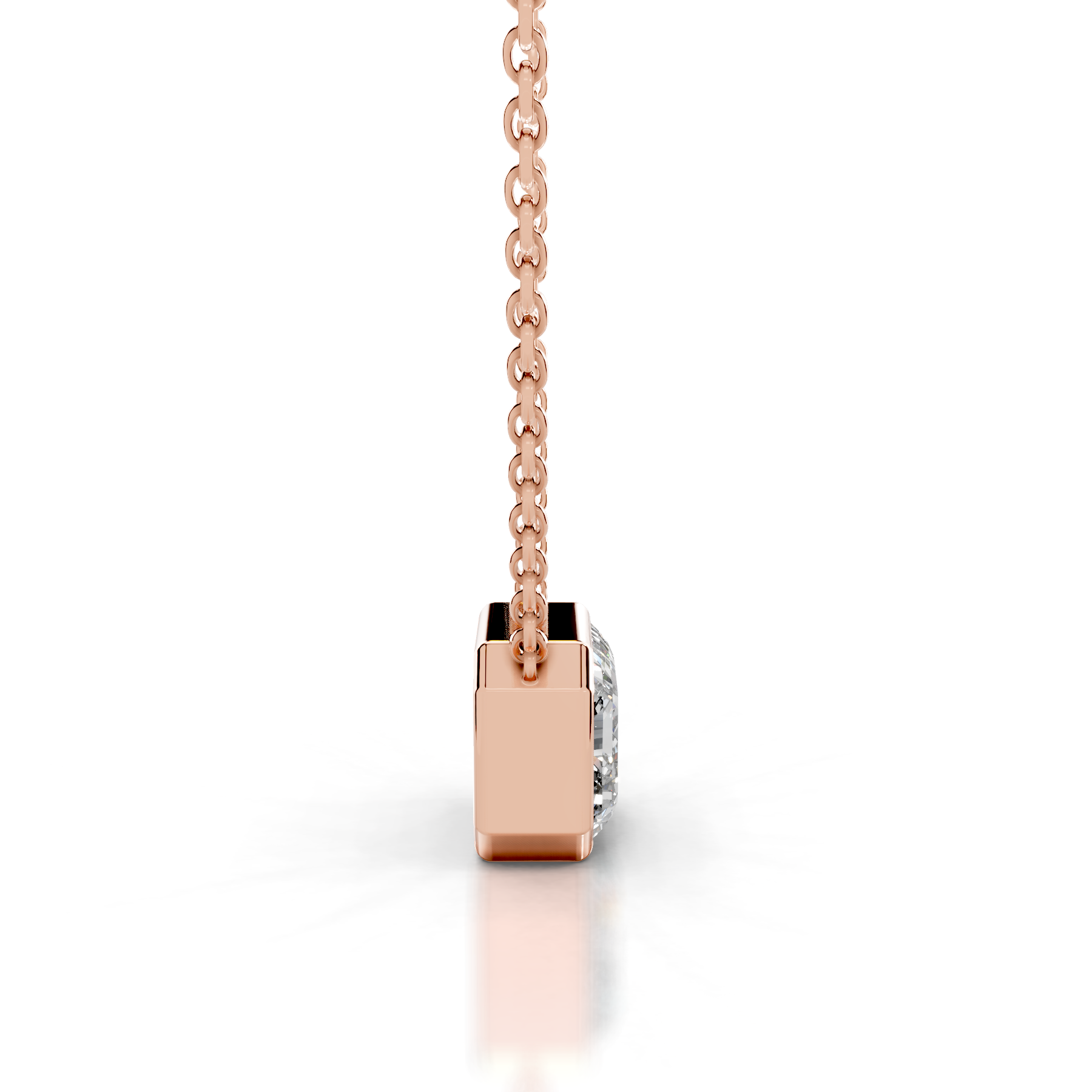 Etta Lab Grown Diamond Pendant (2 Carat) -14K Rose Gold