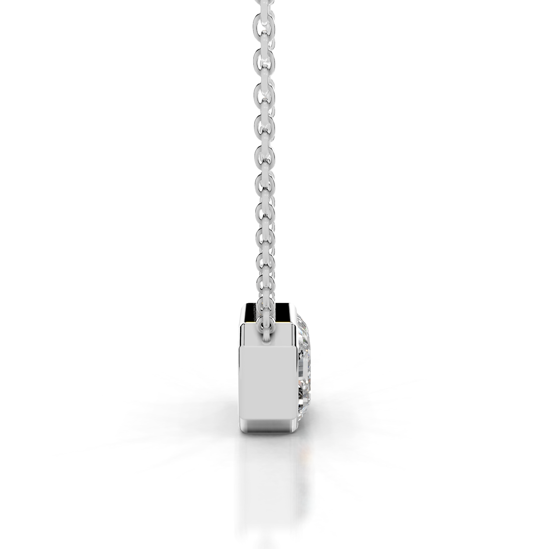 Etta Lab Grown Diamond Pendant (2 Carat) -14K White Gold