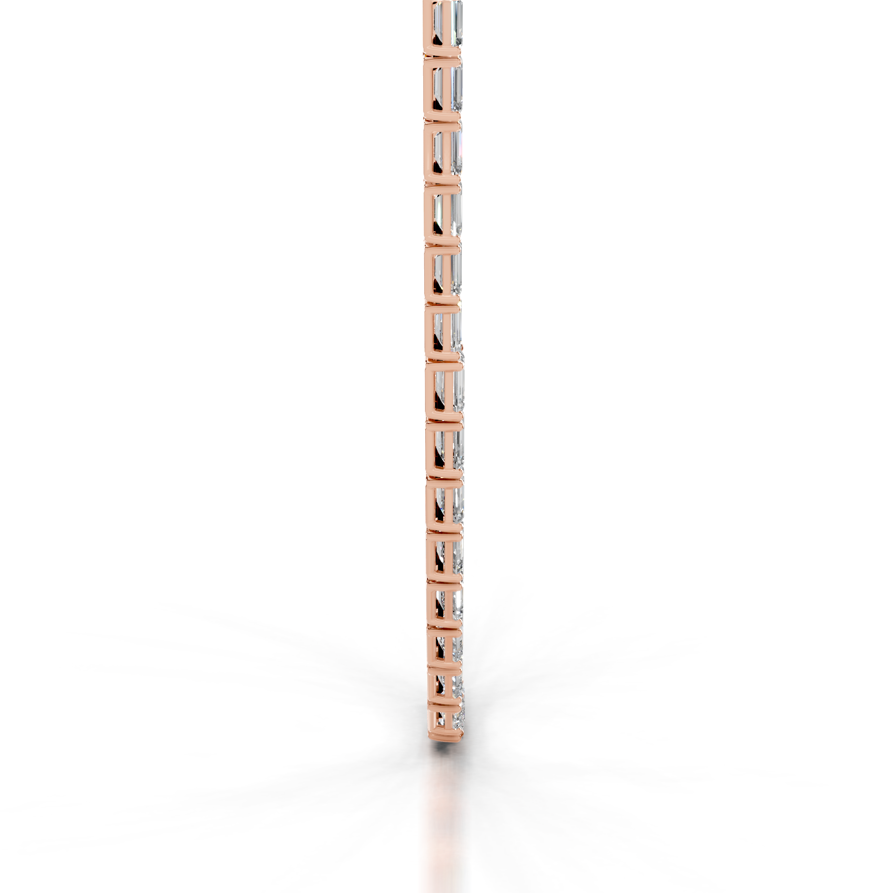 Athena Diamond Tennis Collier (15 Carat) -14K Rose Gold