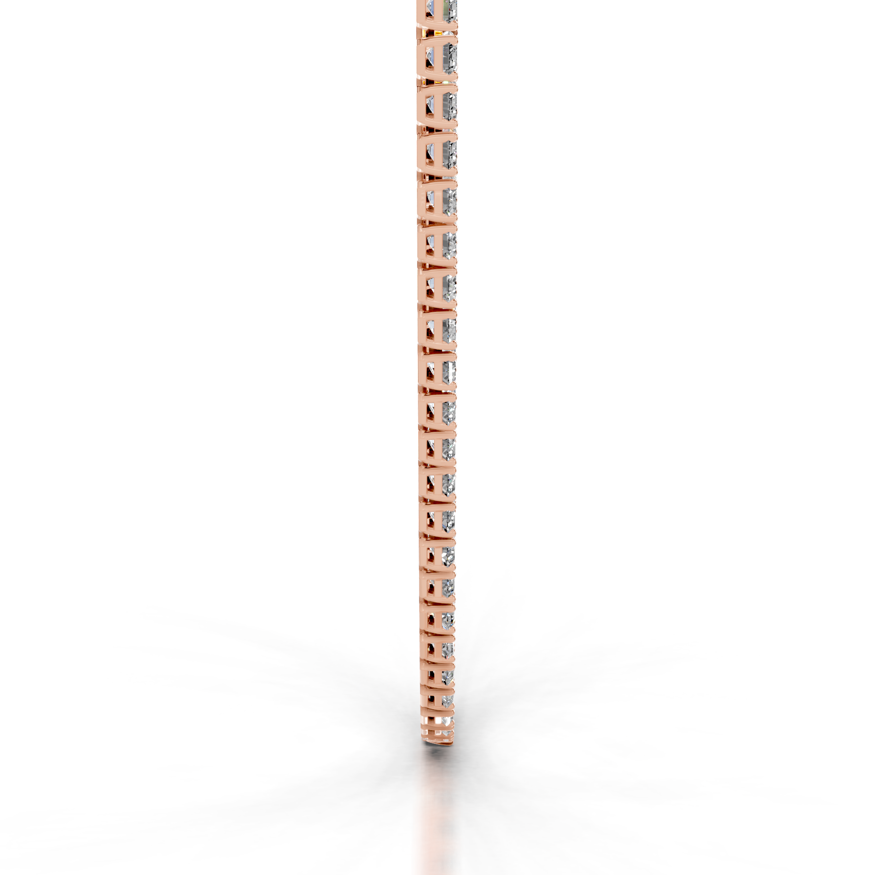 Arden Lab Grown Diamond Tennis Collier (20 Carat) -14K Rose Gold