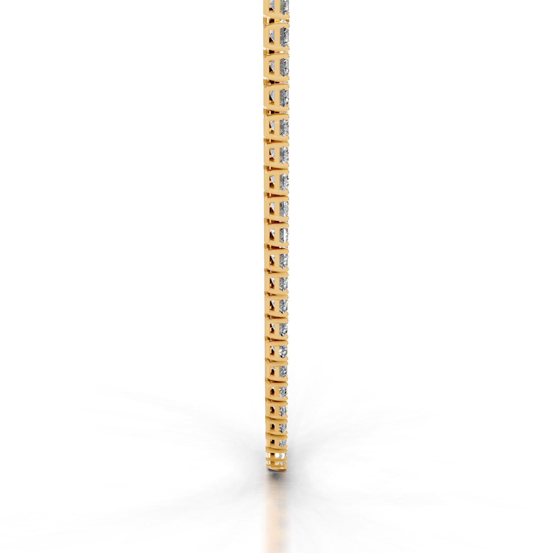 Arden Lab Grown Diamond Tennis Collier (20 Carat) -18K Yellow Gold
