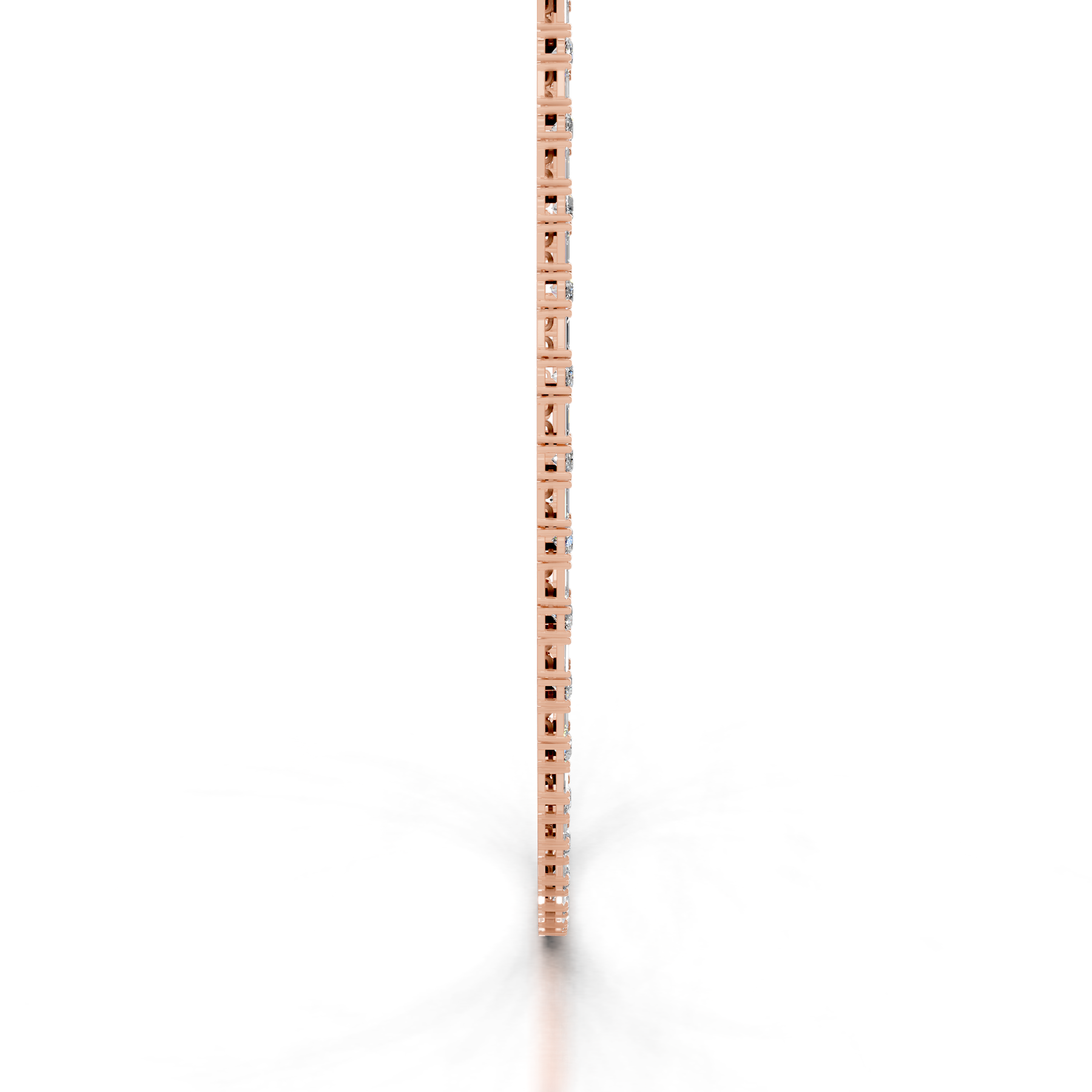Isadora Lab Grown Diamond Tennis Collier (15 Carat) -14K Rose Gold