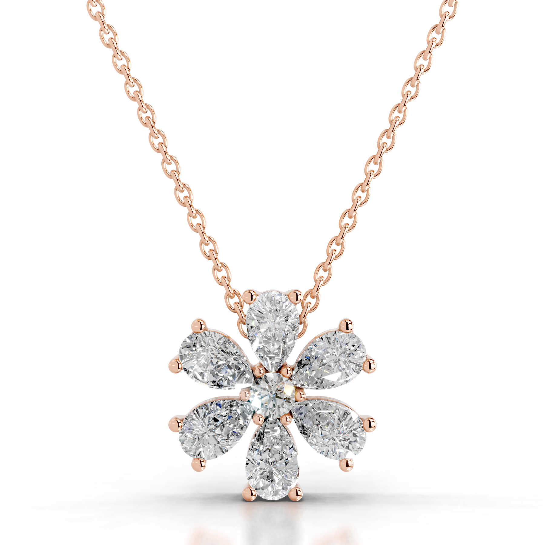 Nova Diamond Pendant (1.70 Carat) -14K Rose Gold