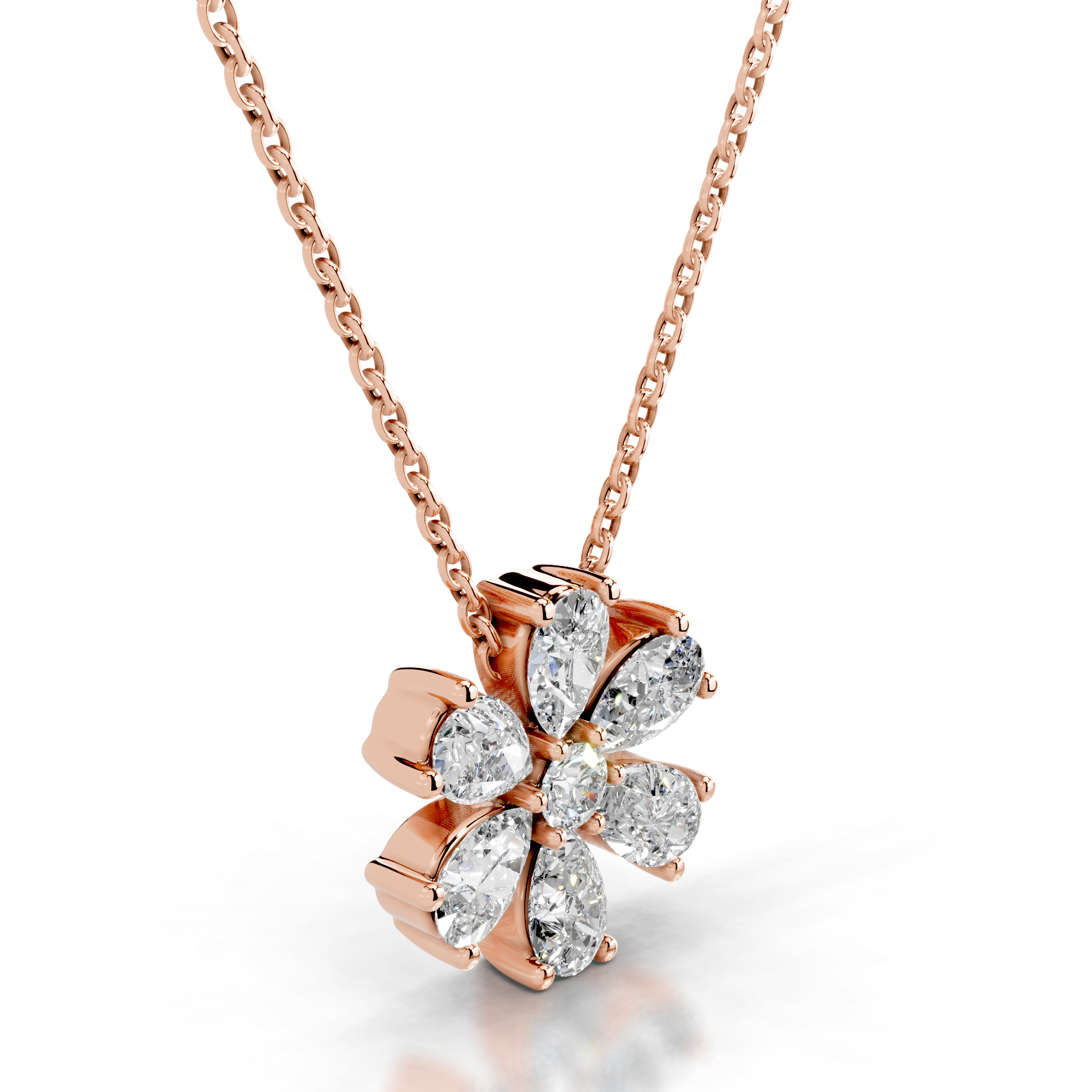 Nova Diamond Pendant (1.70 Carat) -14K Rose Gold