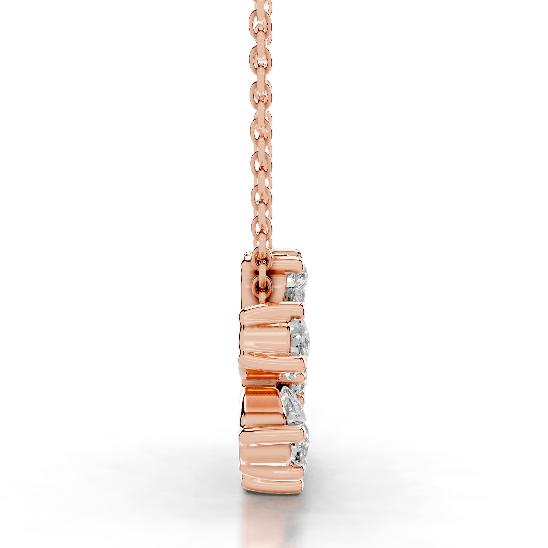 Nova Diamond Pendant (1.70 Carat) -14K Rose Gold