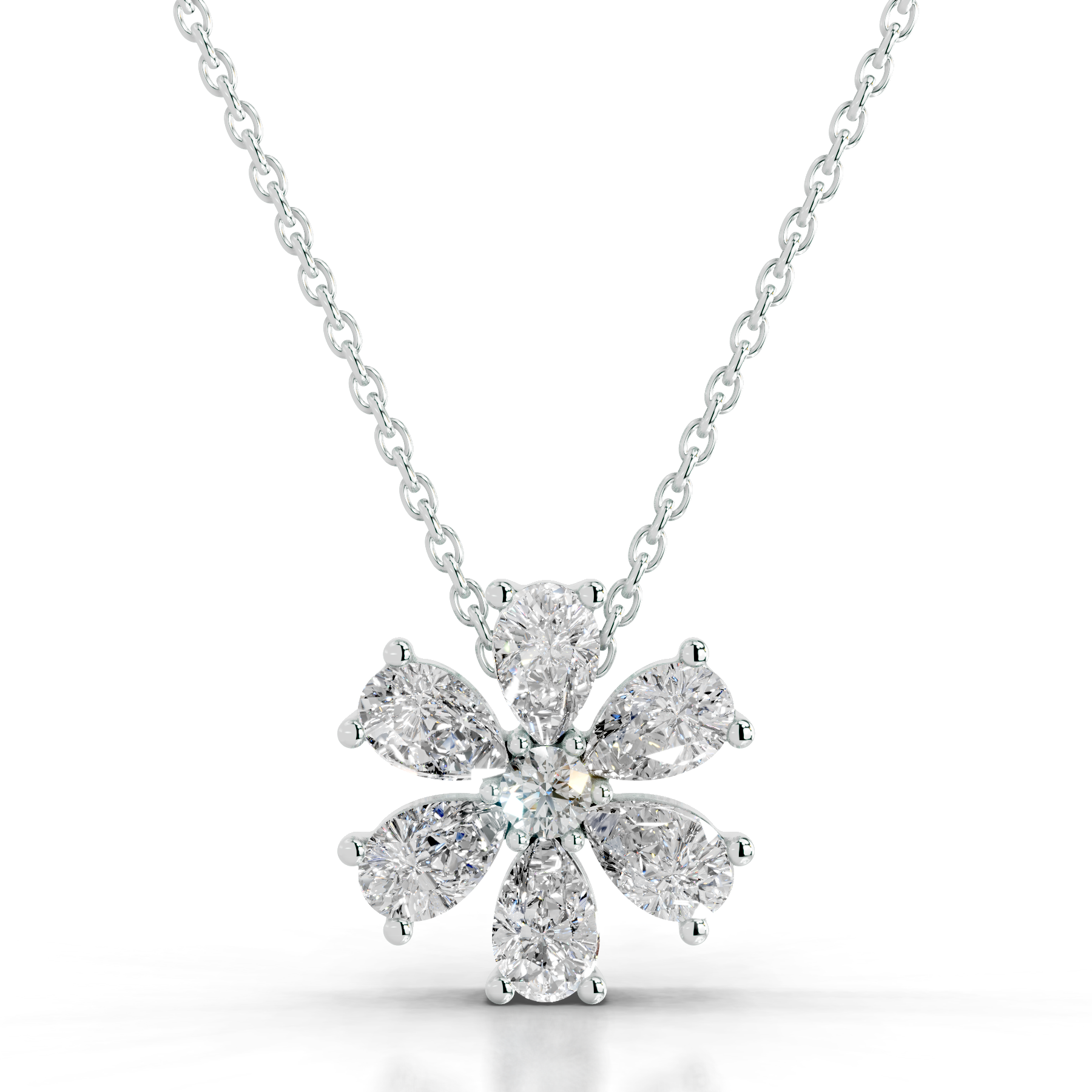 Nova Diamond Pendant (1.70 Carat) -14K White Gold