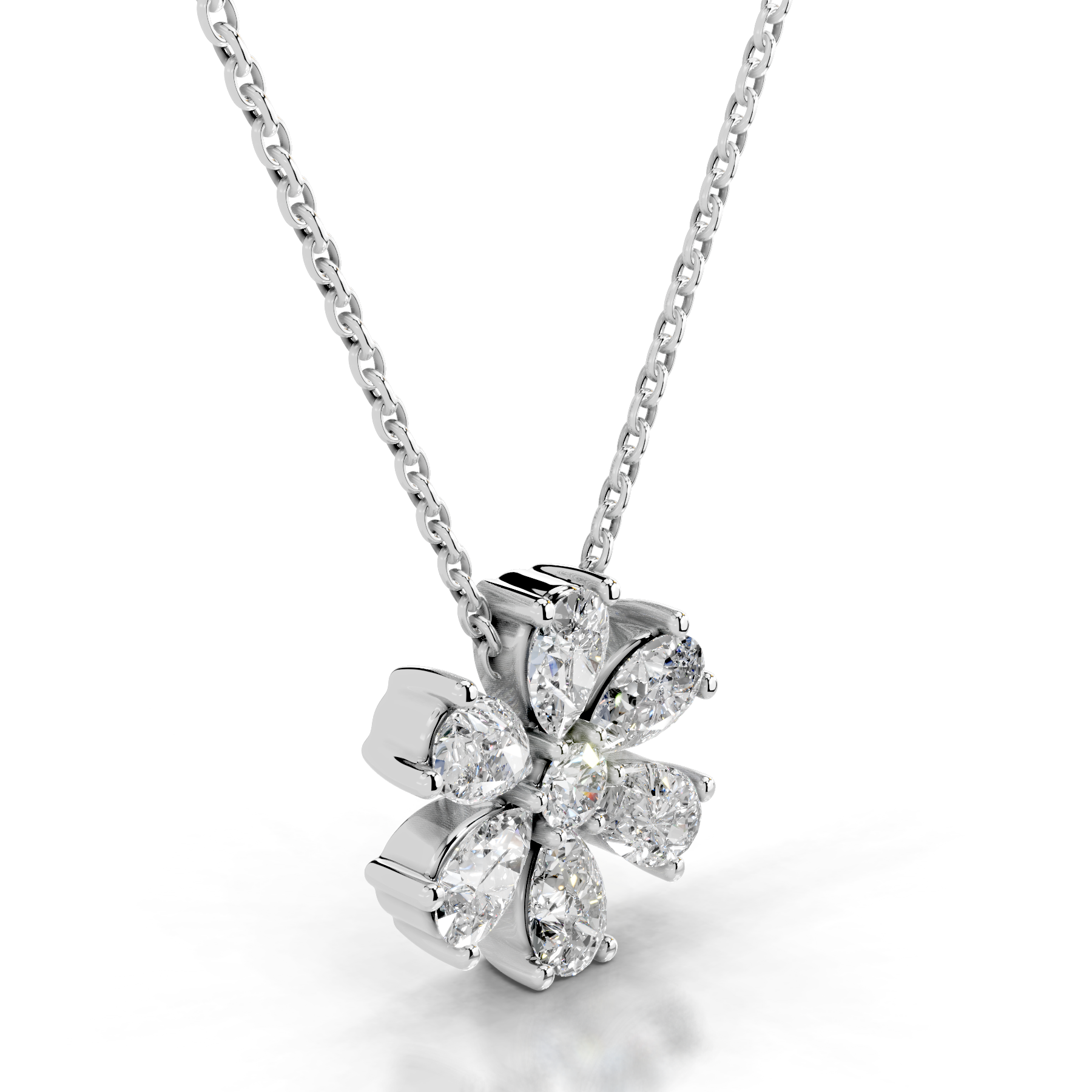 Nova Diamond Pendant (1.70 Carat) -14K White Gold