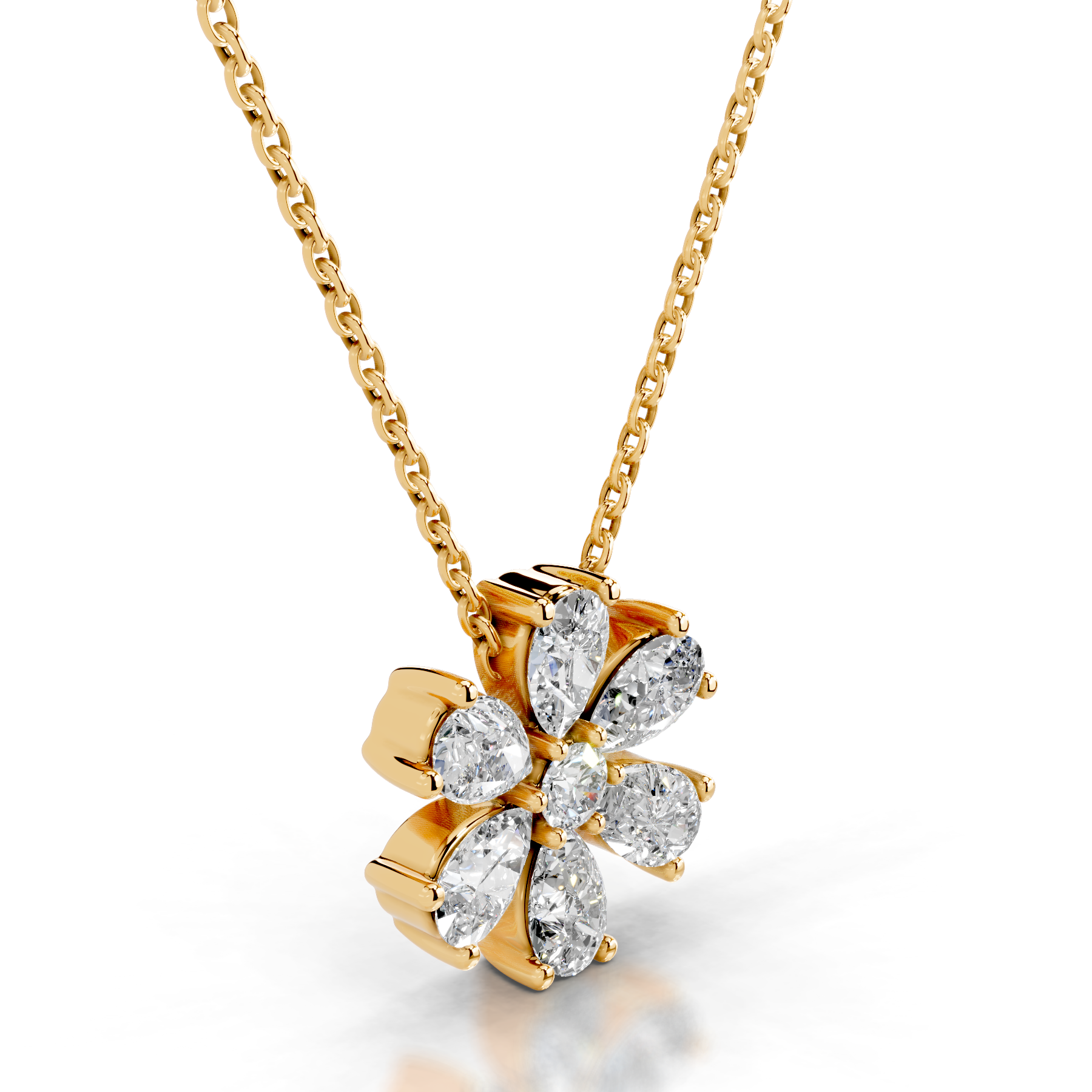 Nova Diamond Pendant (1.70 Carat) -18K Yellow Gold