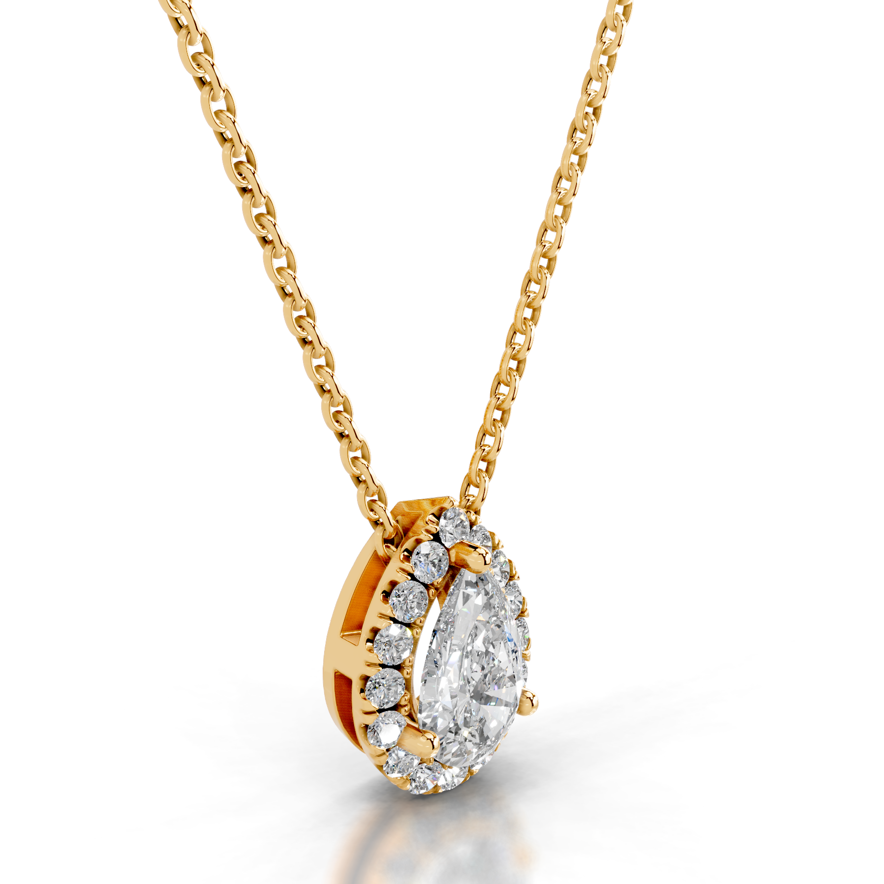 Chantal Diamond Pendant (1.2 Carat) -18K Yellow Gold