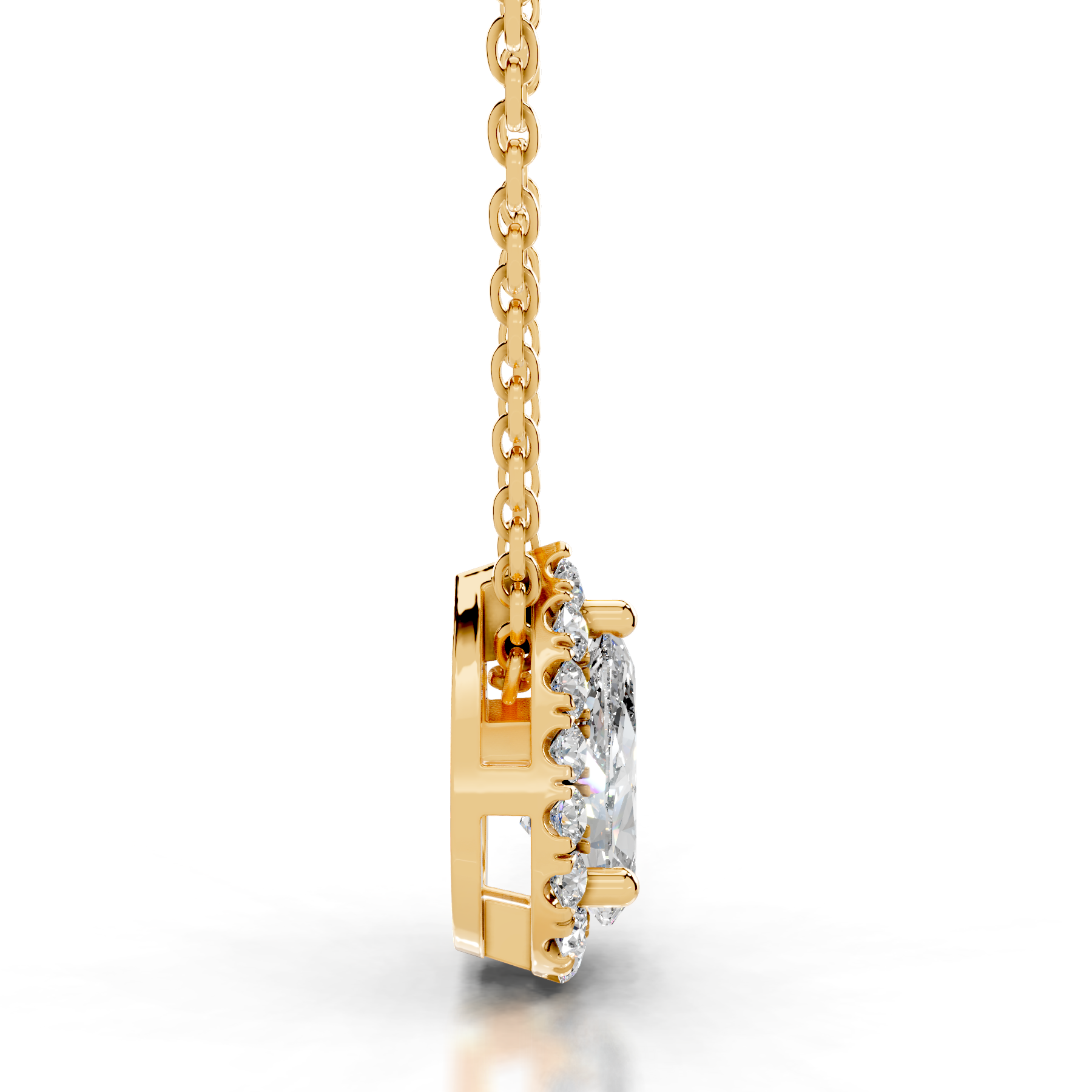 Chantal Diamond Pendant (1.2 Carat) -18K Yellow Gold