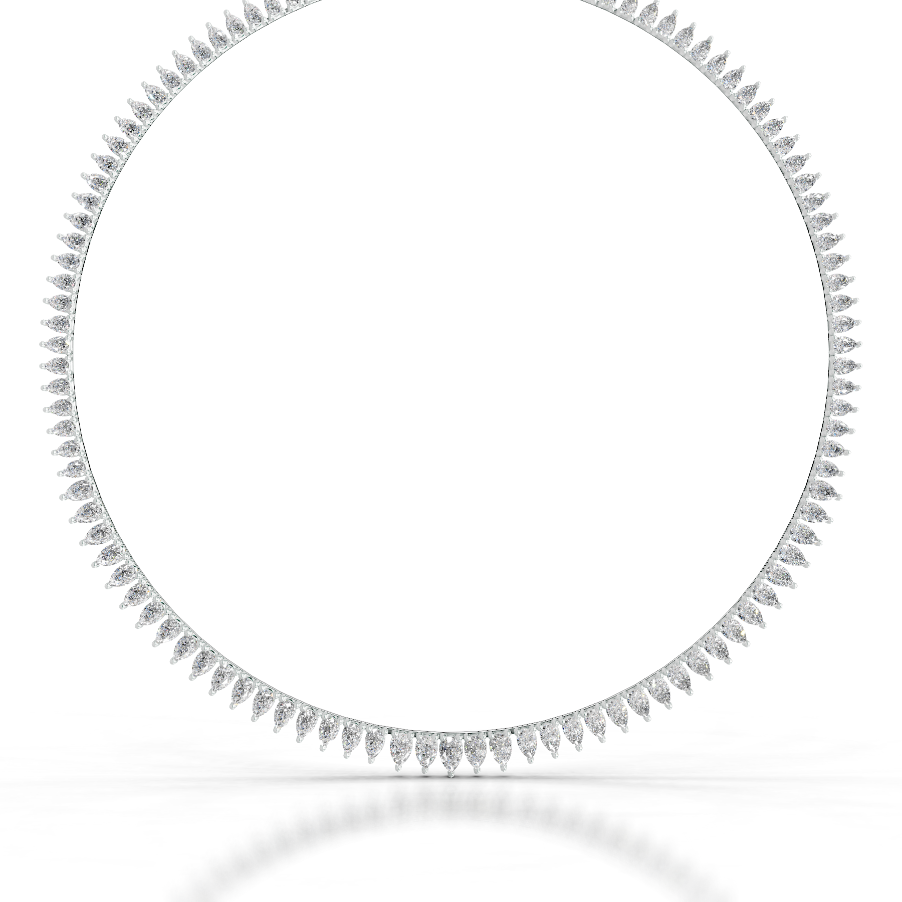 Ayanna Diamond Collier (15 Carat) -14K White Gold
