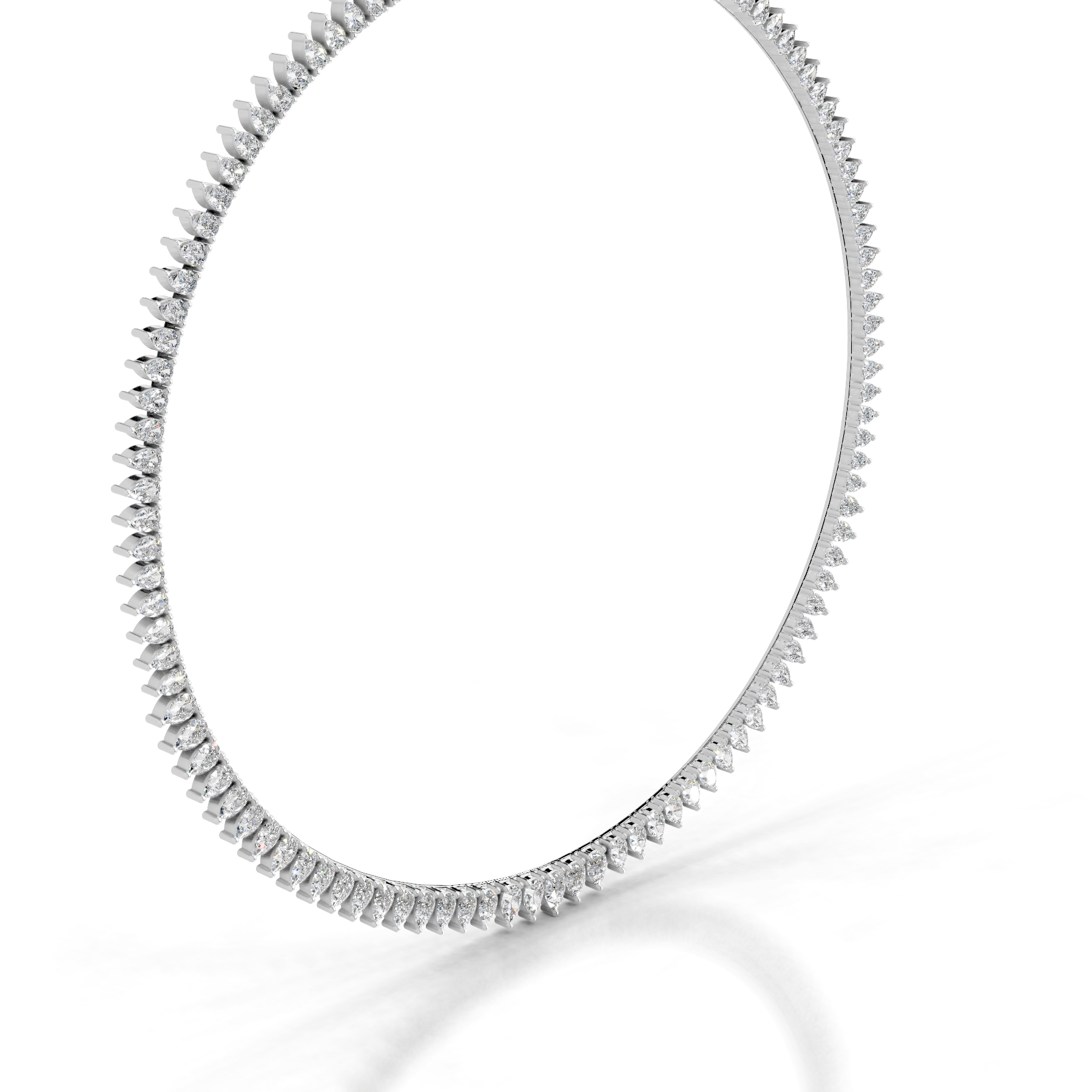 Ayanna Diamond Collier (15 Carat) -14K White Gold