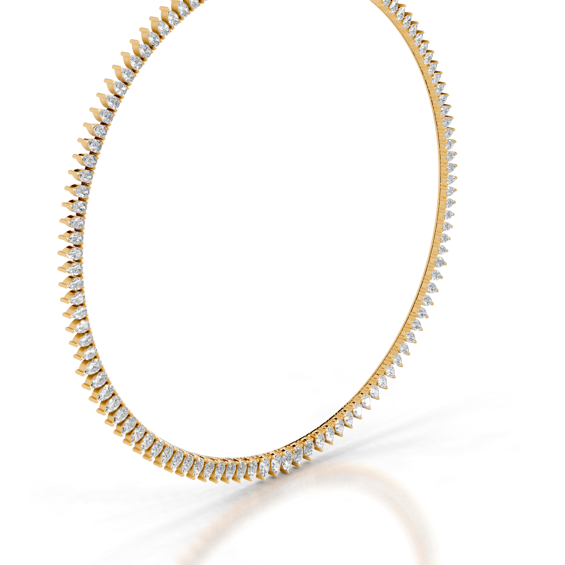 Ayanna Diamond Collier (15 Carat) -18K Yellow Gold