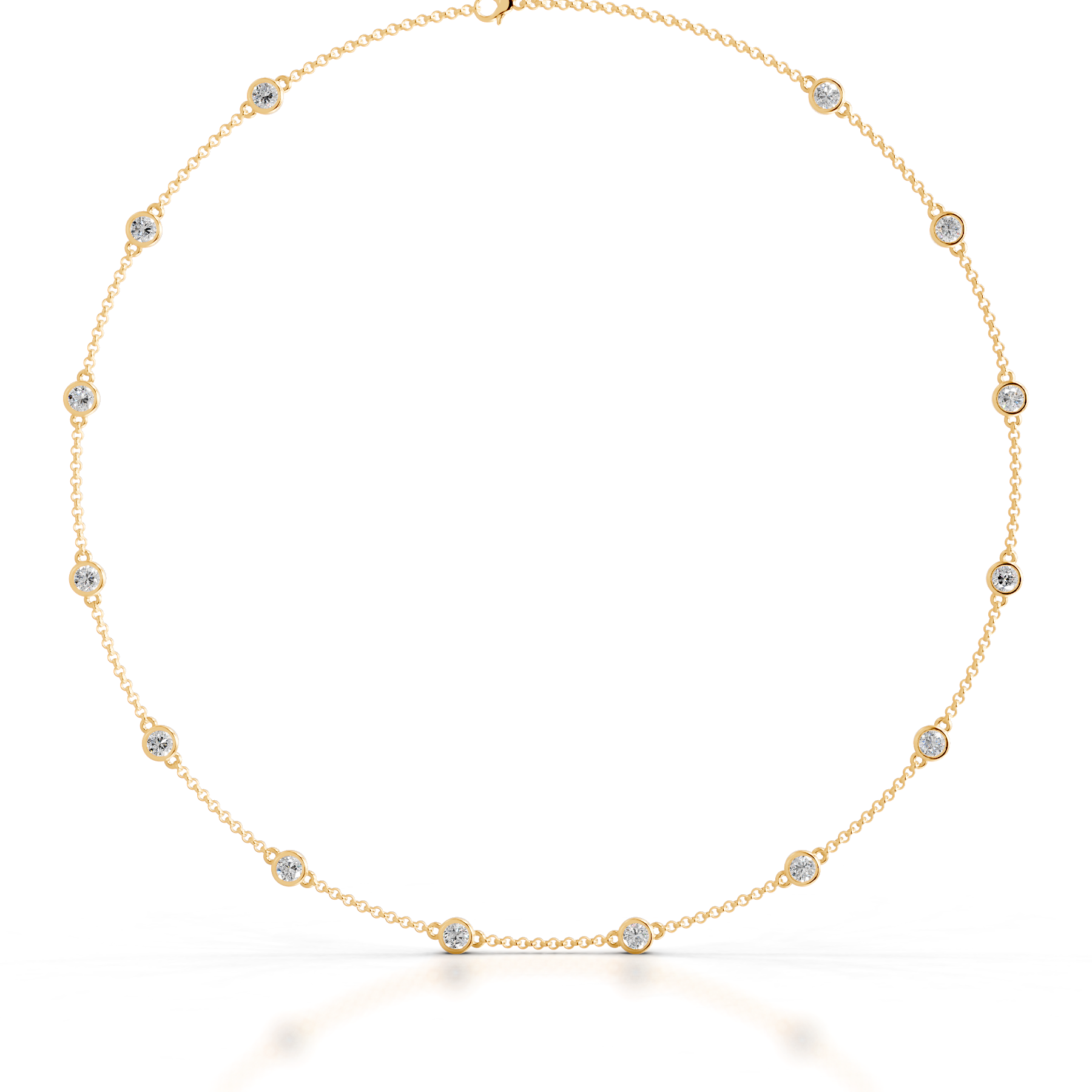 Tamira Diamond Collier (3 Carat) -18K Yellow Gold