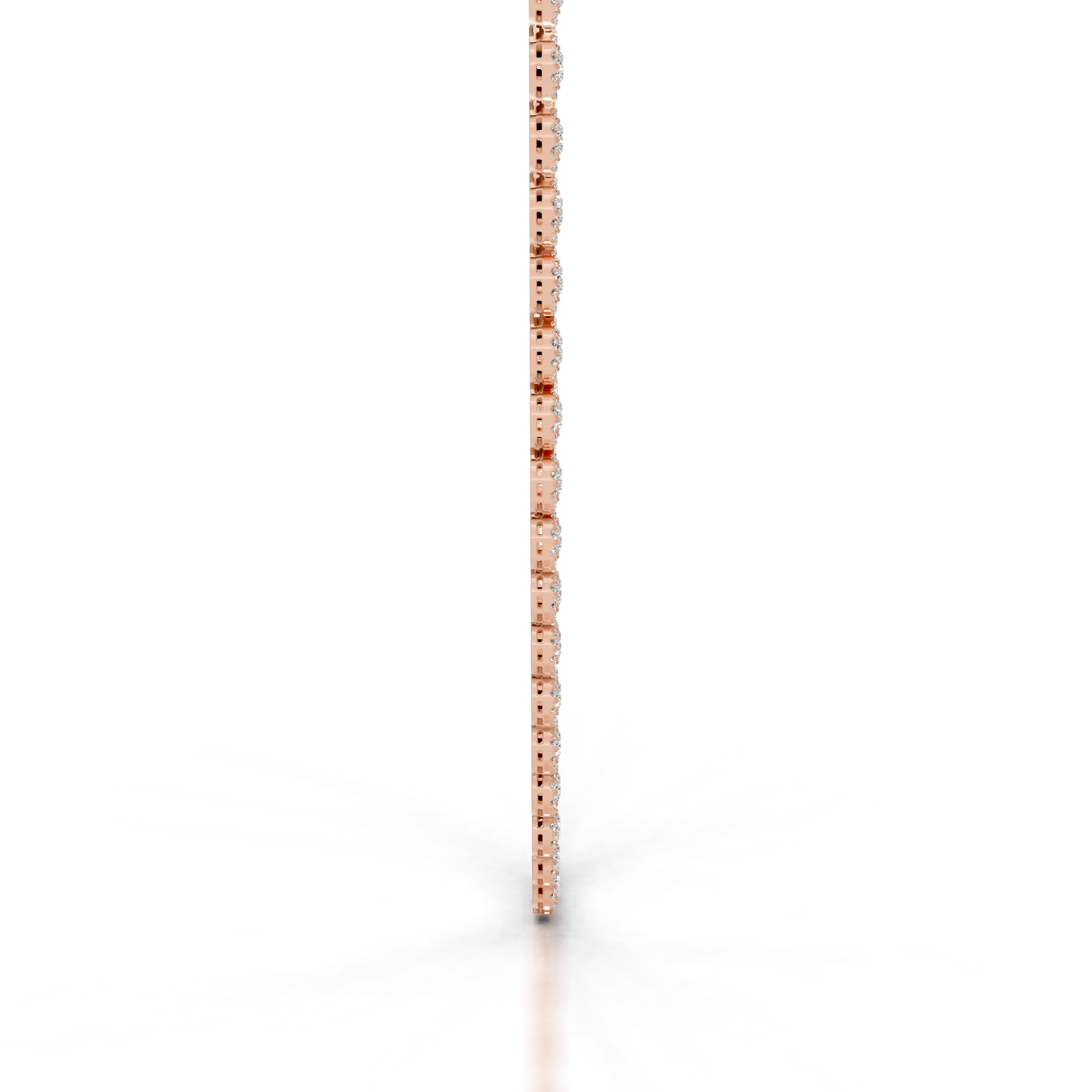 Gaynelle Lab Grown Diamond Tennis Collier (10 Carat) -14K Rose Gold