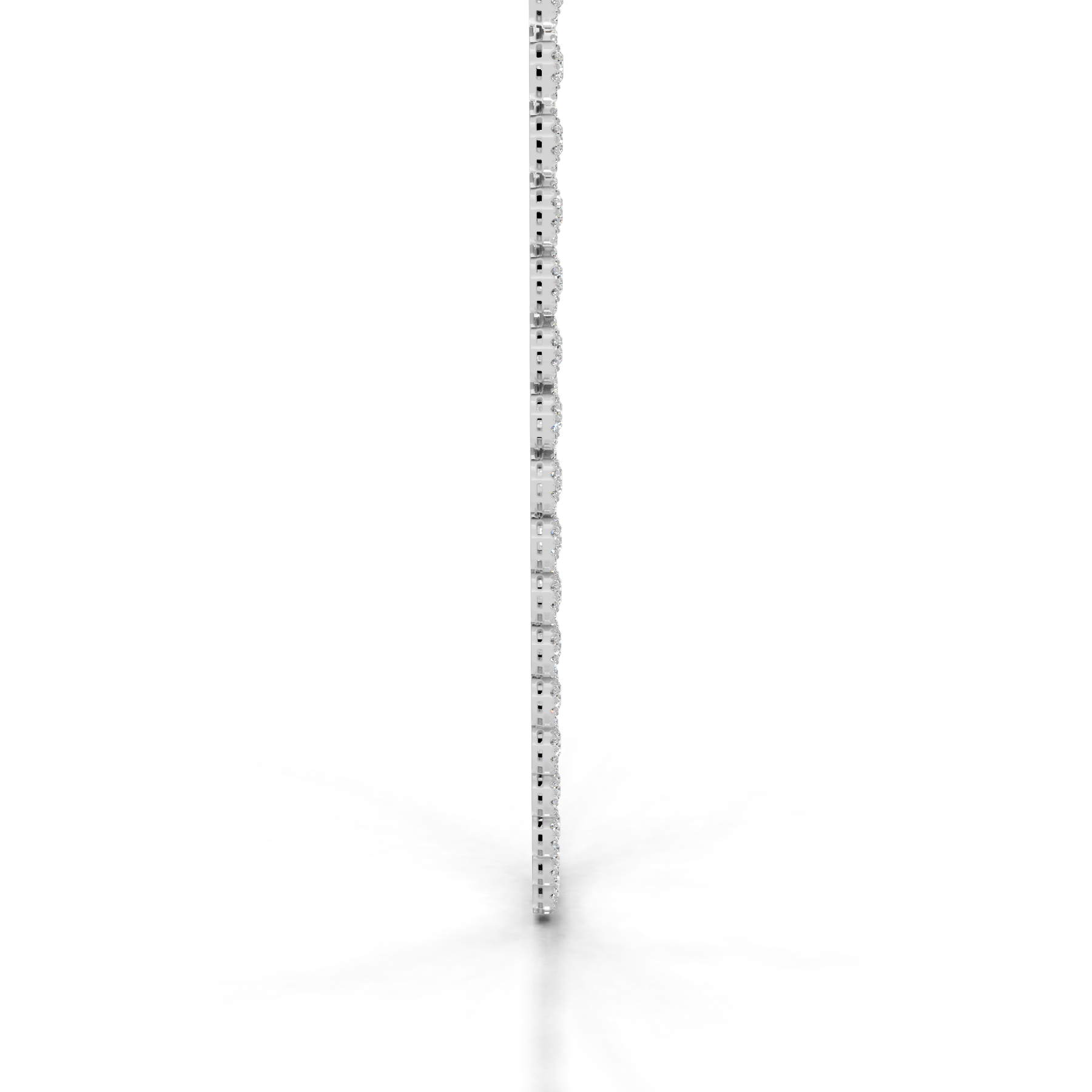 Gaynelle Lab Grown Diamond Tennis Collier (10 Carat) -14K White Gold