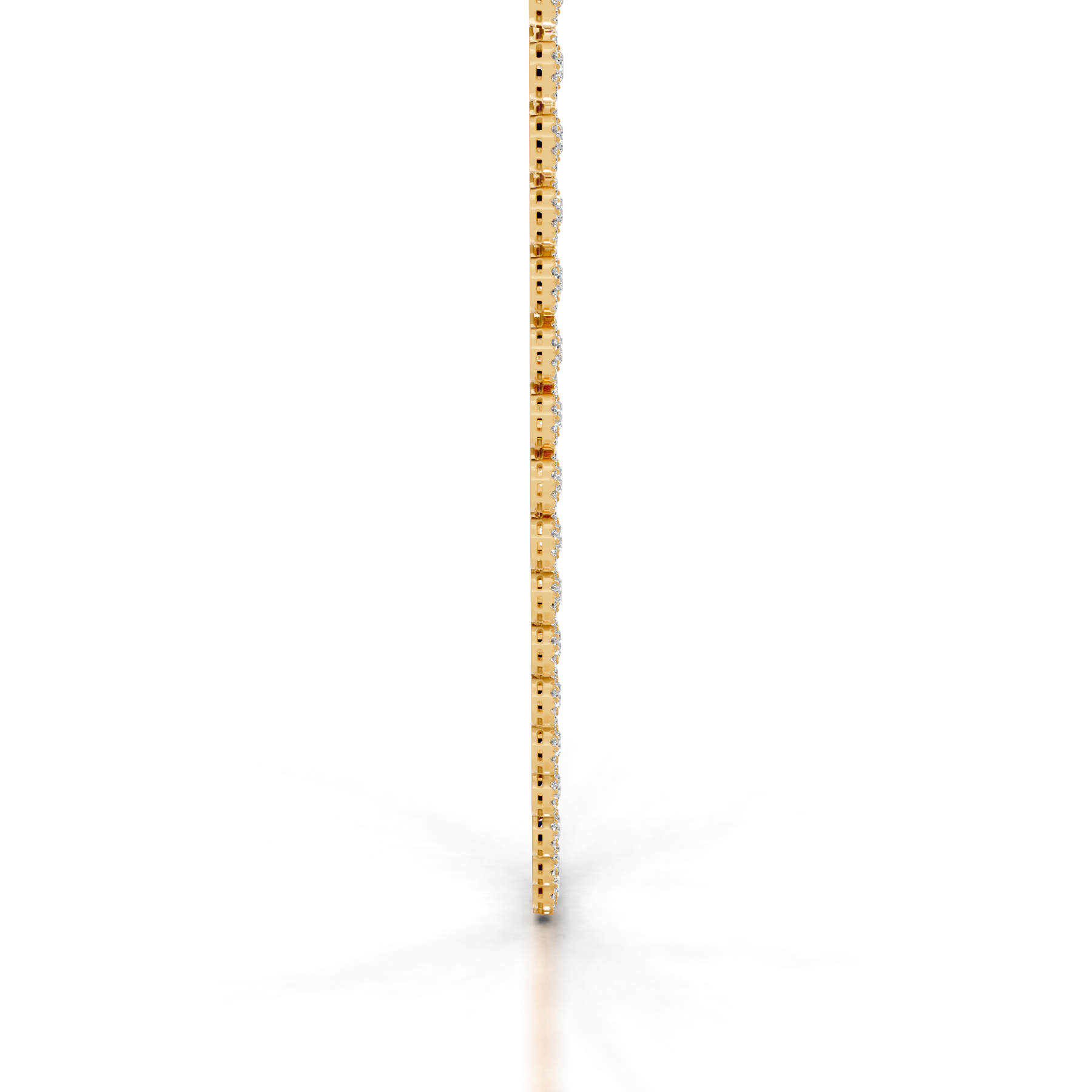 Gaynelle Lab Grown Diamond Tennis Collier (10 Carat) -18K Yellow Gold