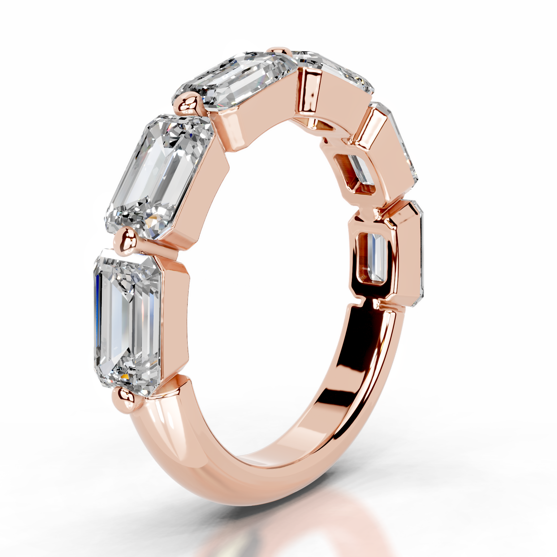 Quisha Diamond Wedding Ring (2 Carat) -14K Rose Gold
