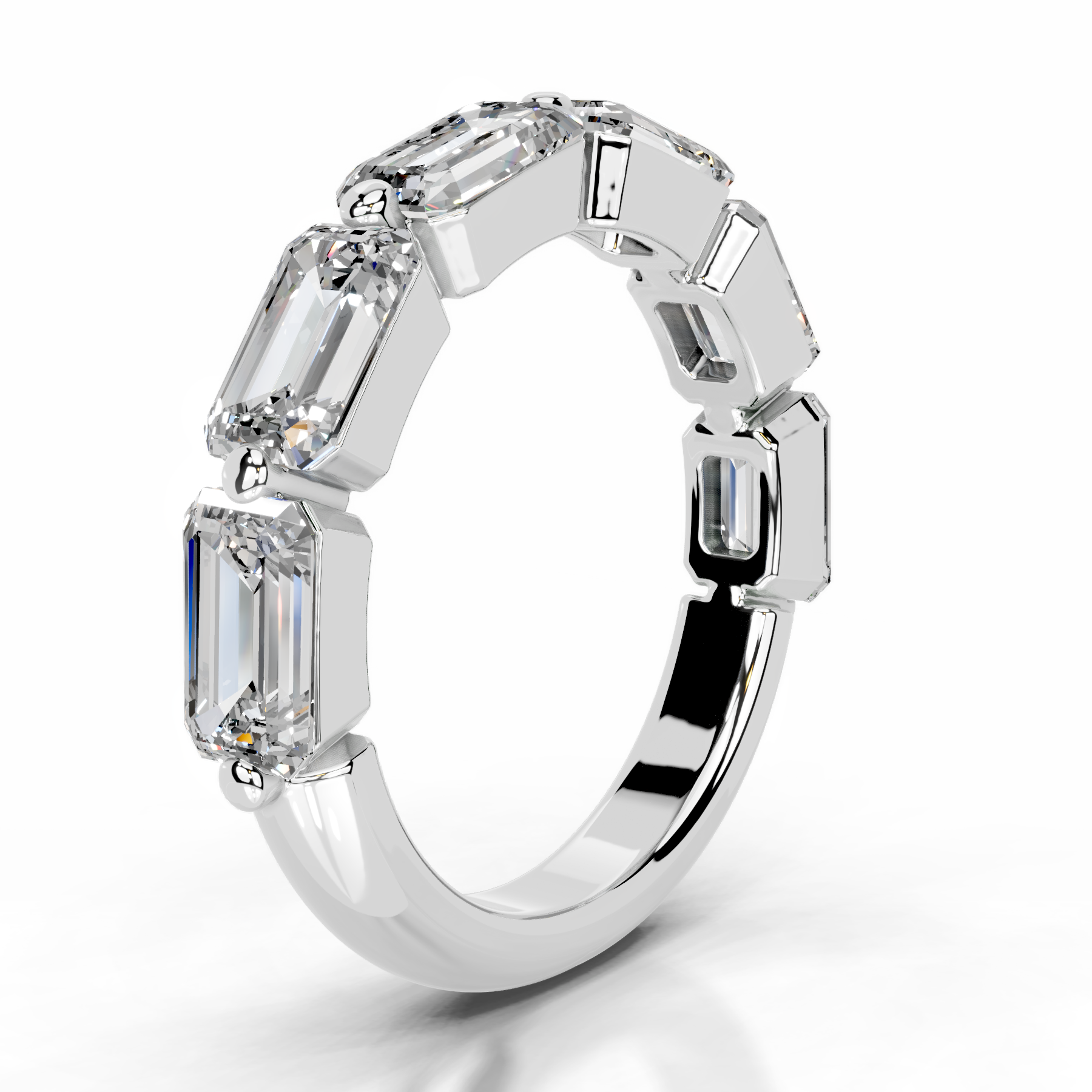 Quisha Lab Grown Diamond Wedding Ring (2 Carat) -14K White Gold