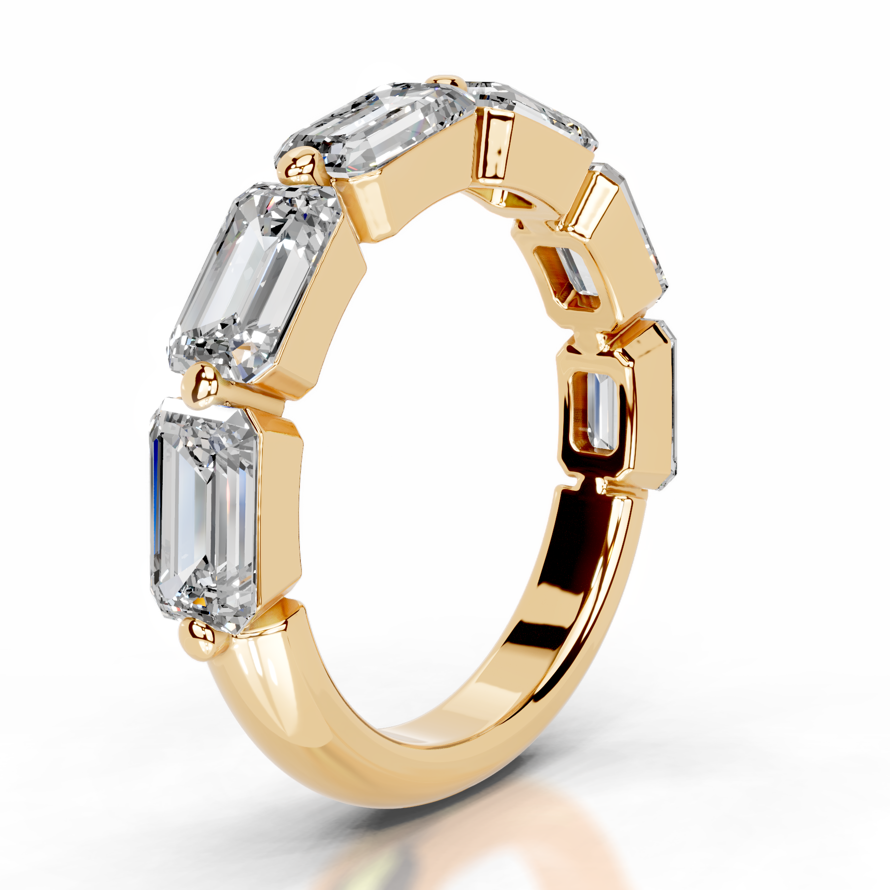 Quisha Lab Grown Diamond Wedding Ring (2 Carat) -18K Yellow Gold