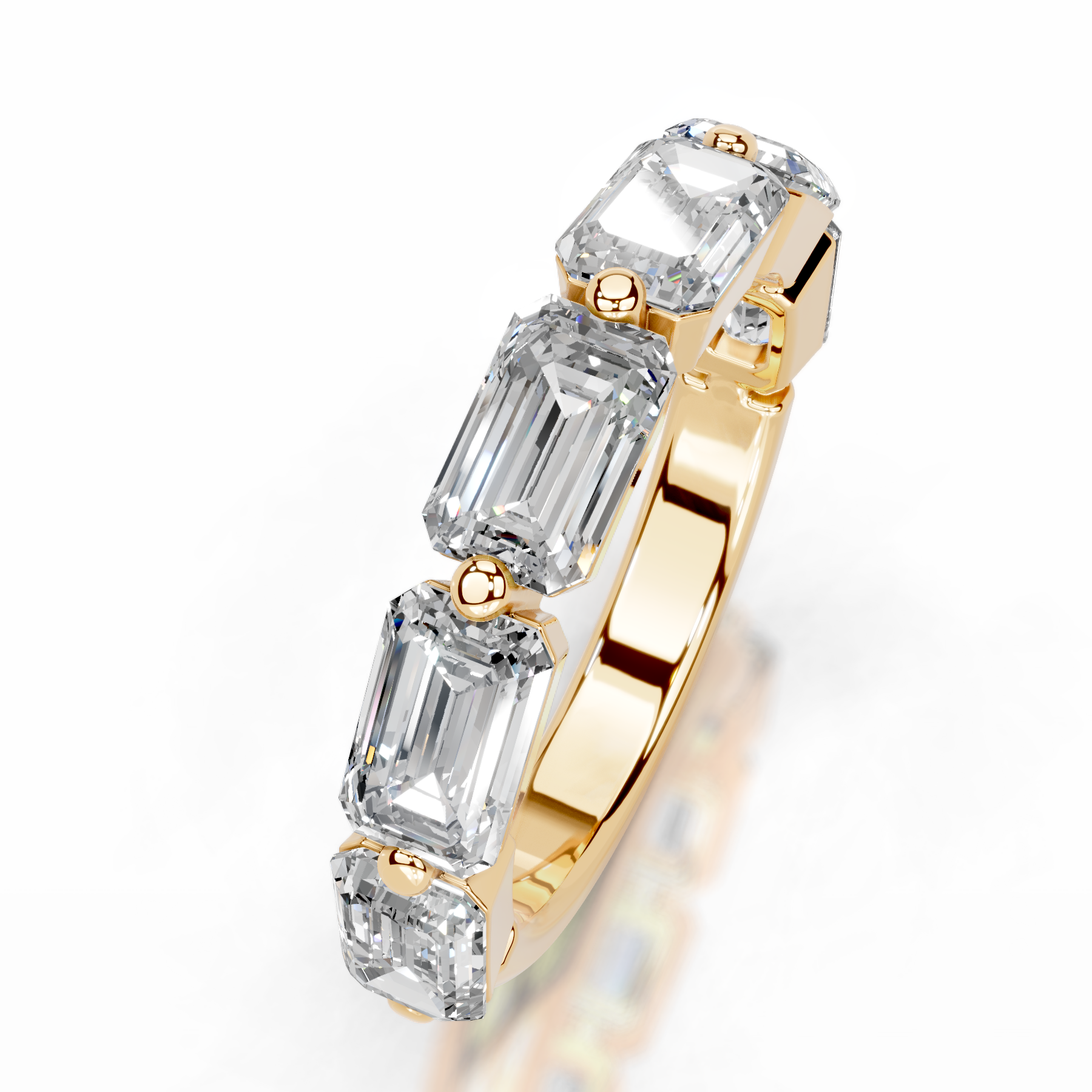 Quisha Diamond Wedding Ring (2 Carat) -18K Yellow Gold