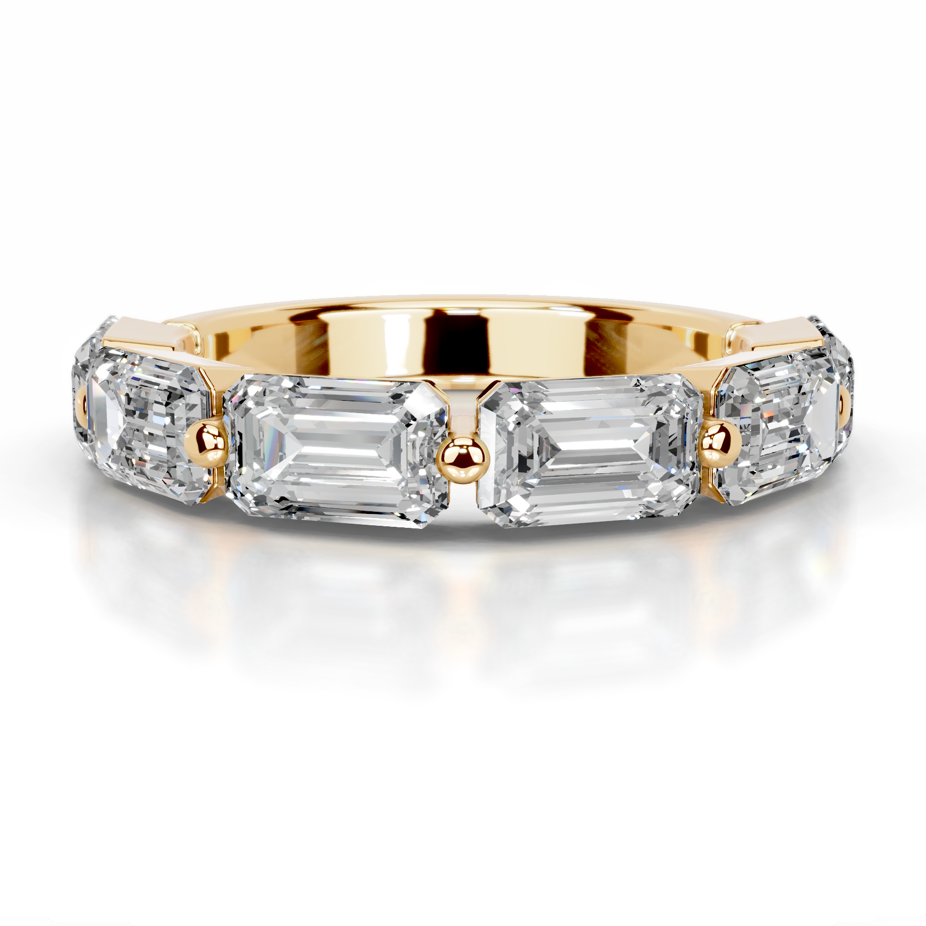 Quisha Lab Grown Diamond Wedding Ring (2 Carat) -18K Yellow Gold