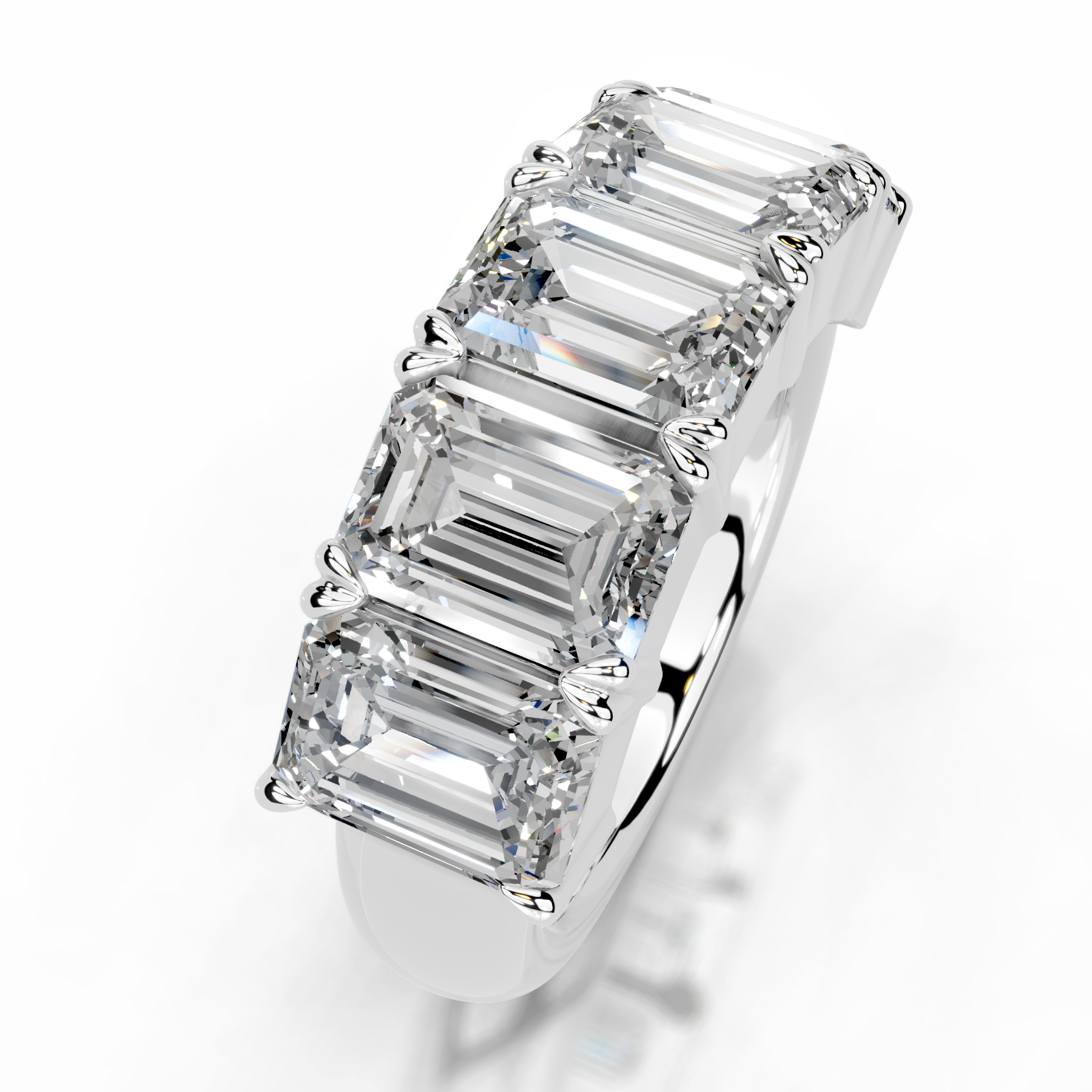 Shandra Lab Grown Diamond Wedding Ring (2.5 Carat) -18K White Gold