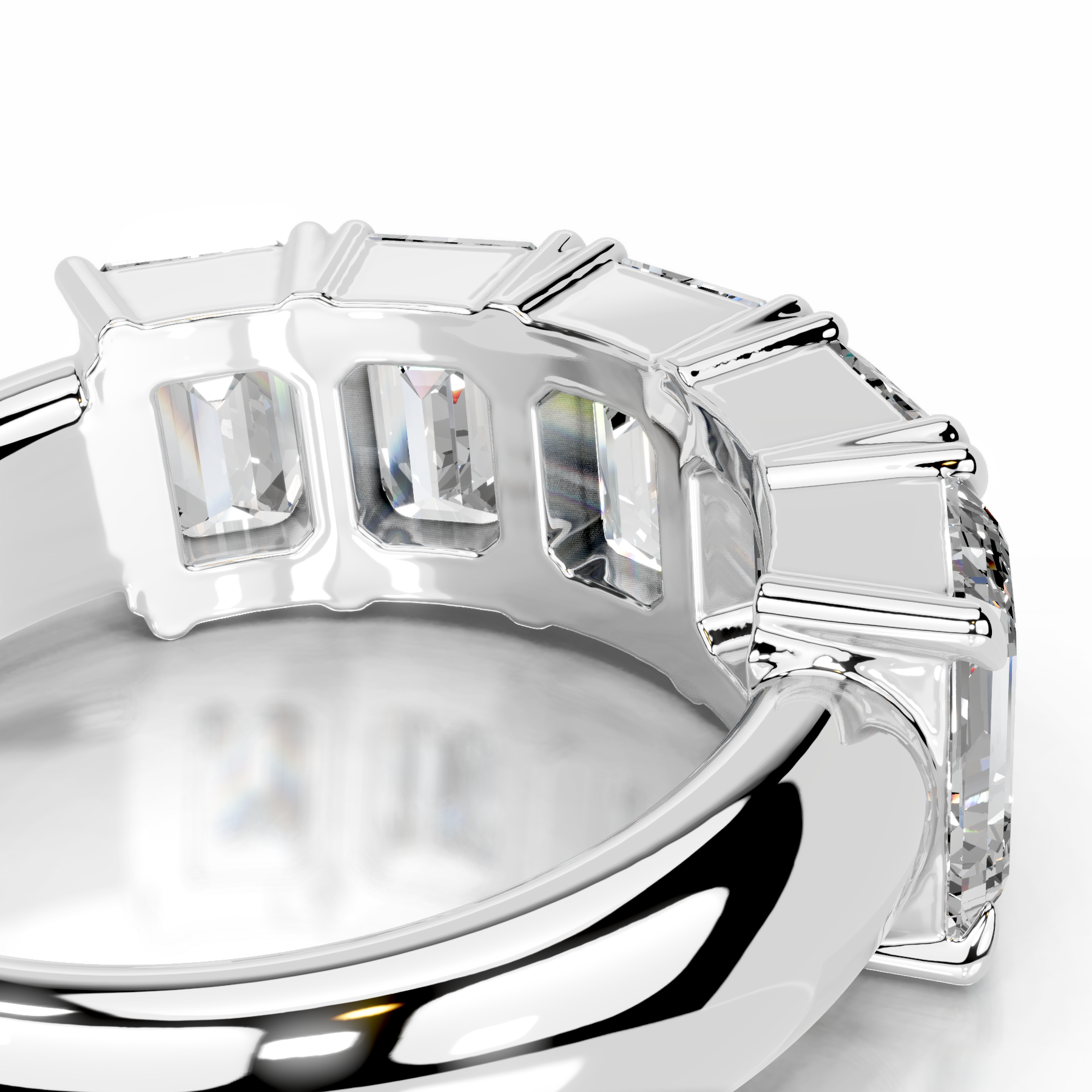 Shandra Lab Grown Diamond Wedding Ring (2.5 Carat) -18K White Gold