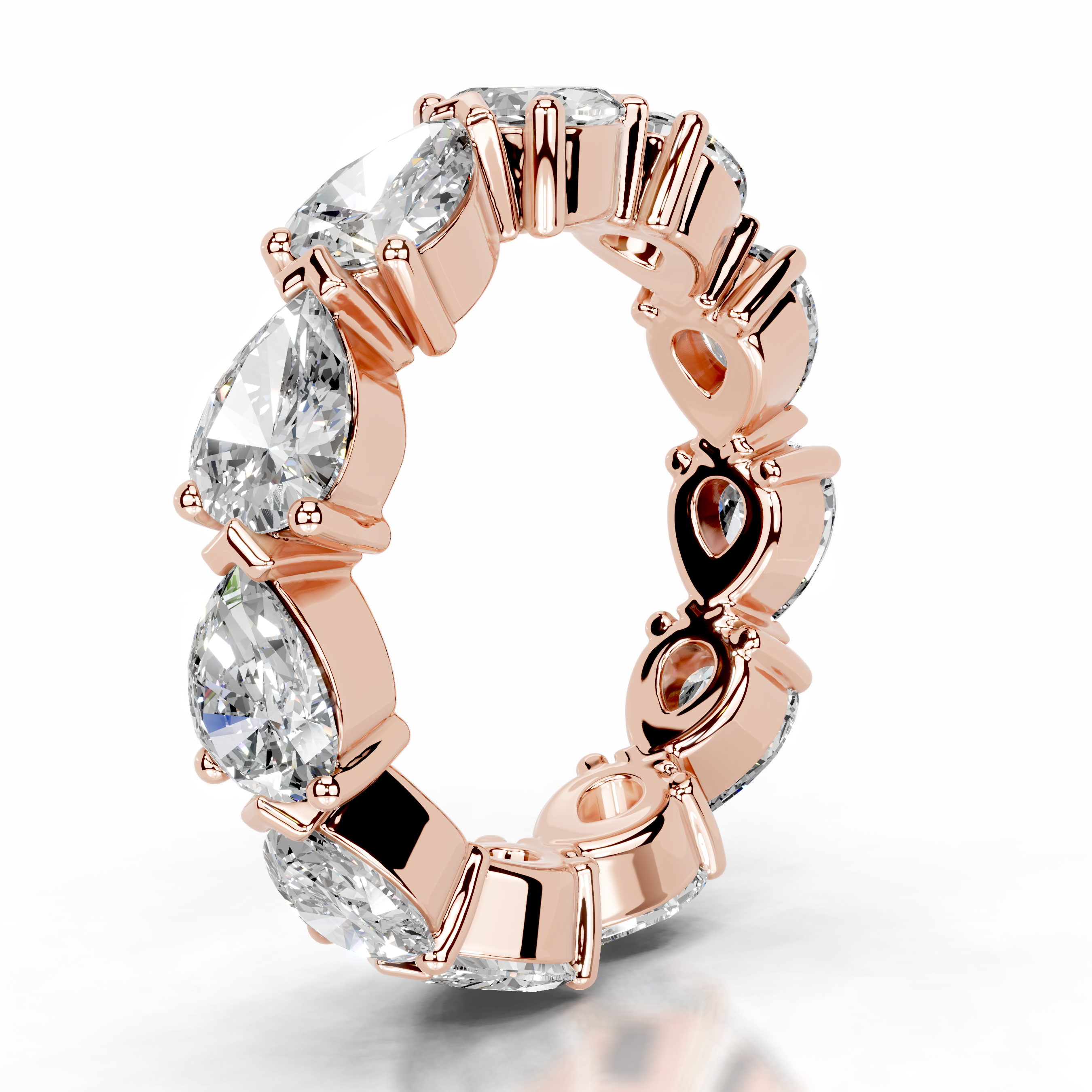 Tyrell Lab Grown Diamond Wedding Ring (4.50 Carat) -14K Rose Gold