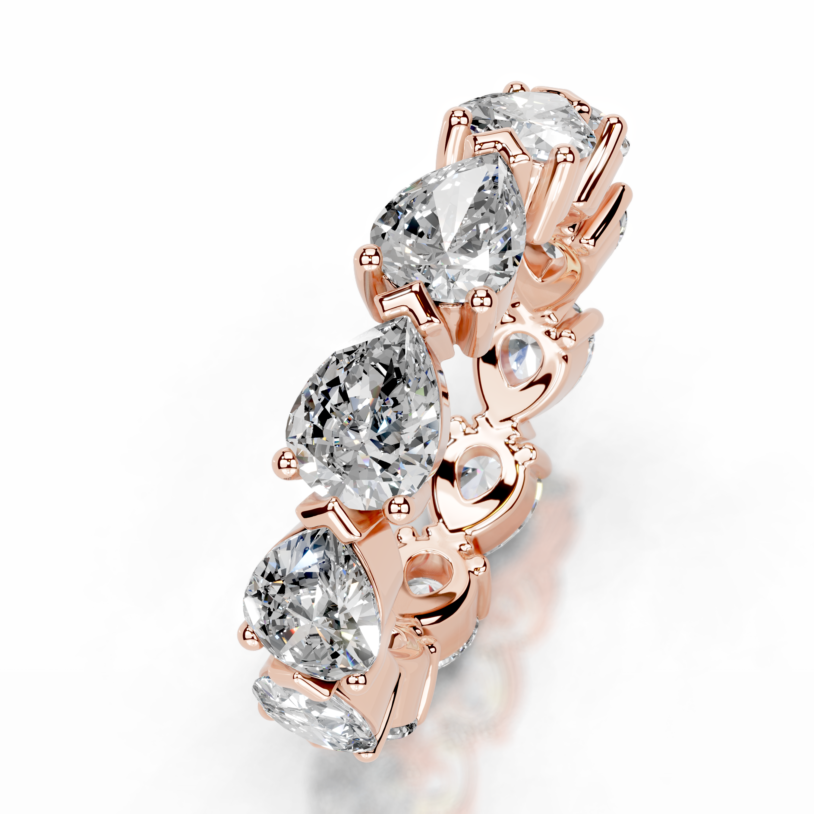 Tyrell Lab Grown Diamond Wedding Ring (4.50 Carat) -14K Rose Gold