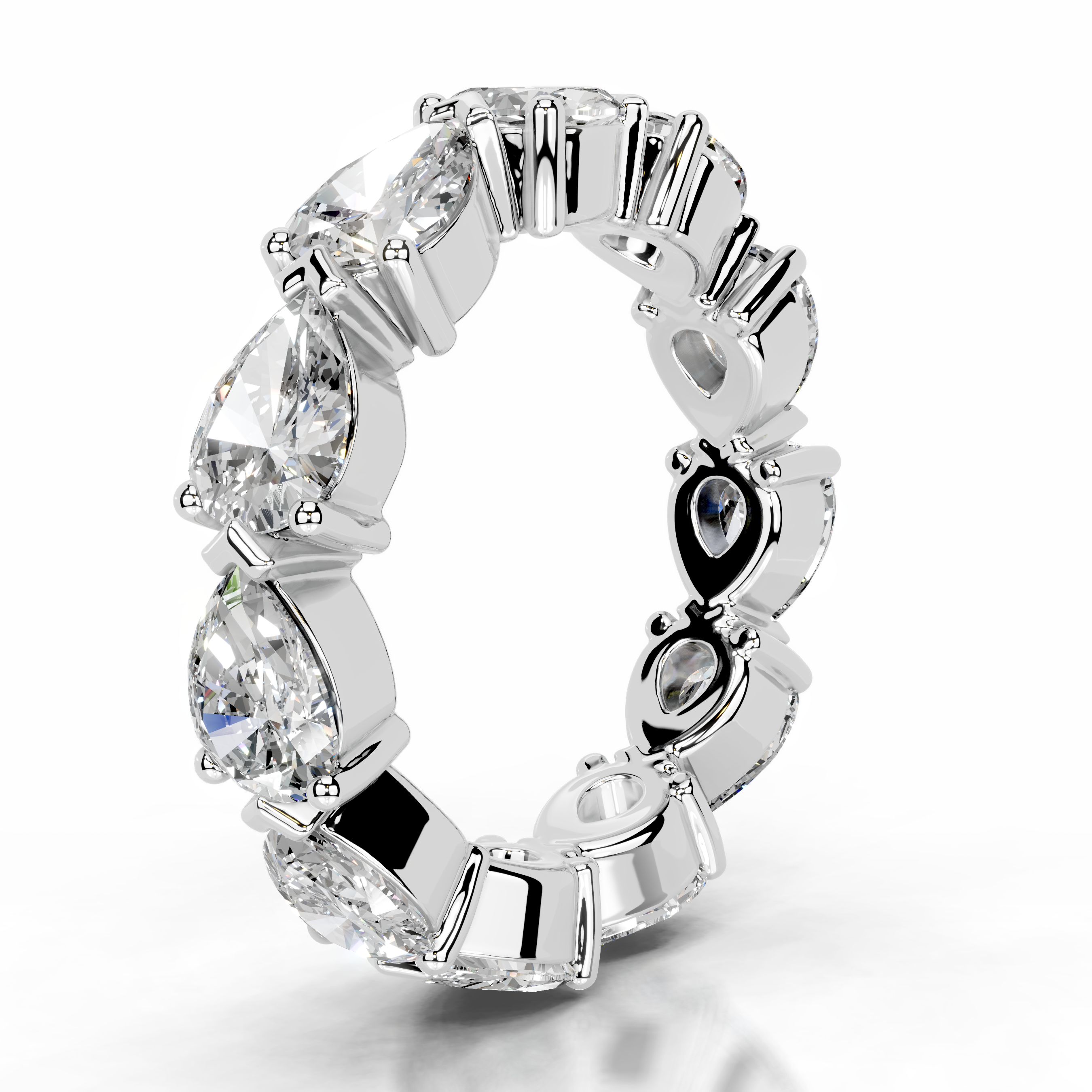 Tyrell Lab Grown Diamond Wedding Ring (4.50 Carat) -14K White Gold