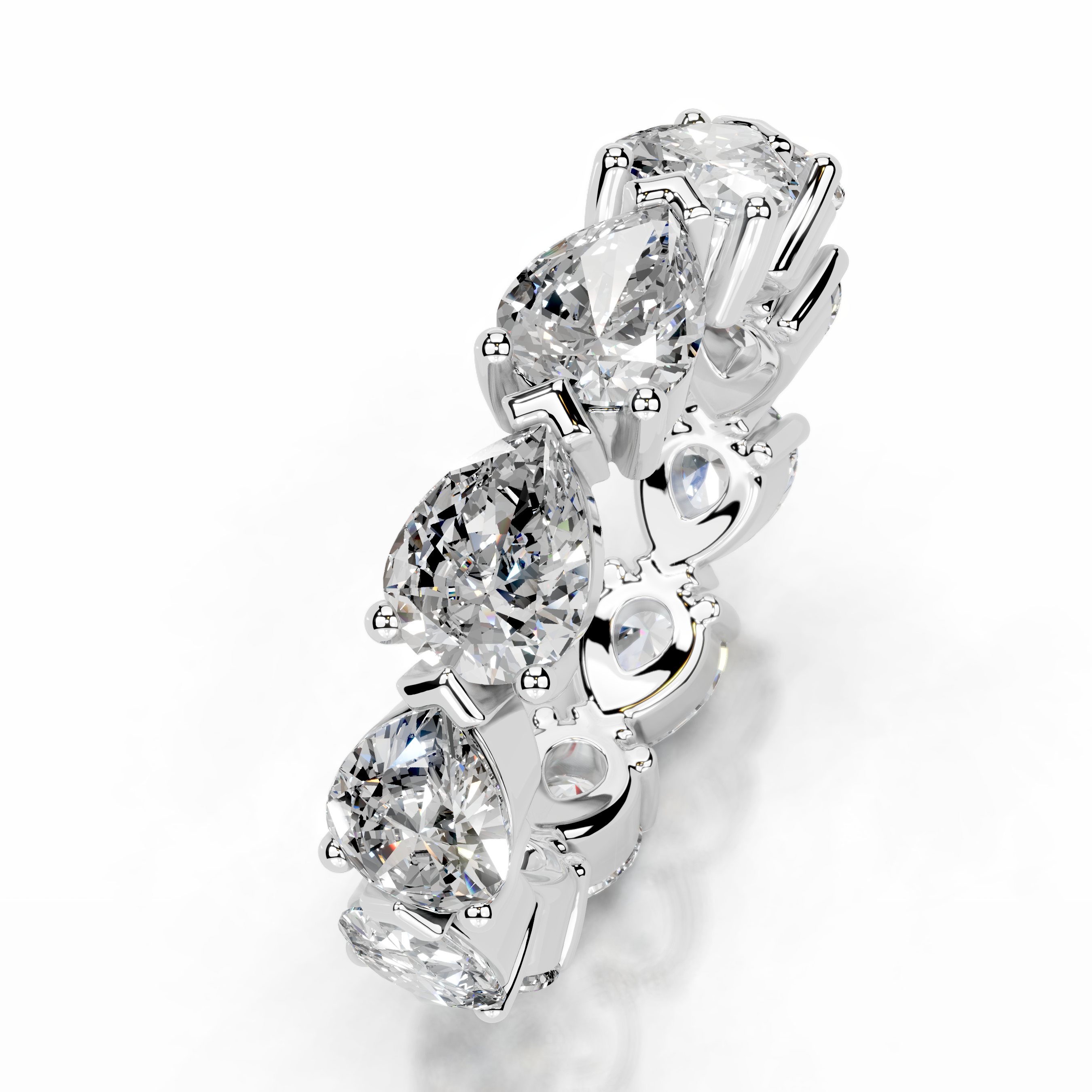 Tyrell Lab Grown Diamond Wedding Ring (4.50 Carat) -14K White Gold