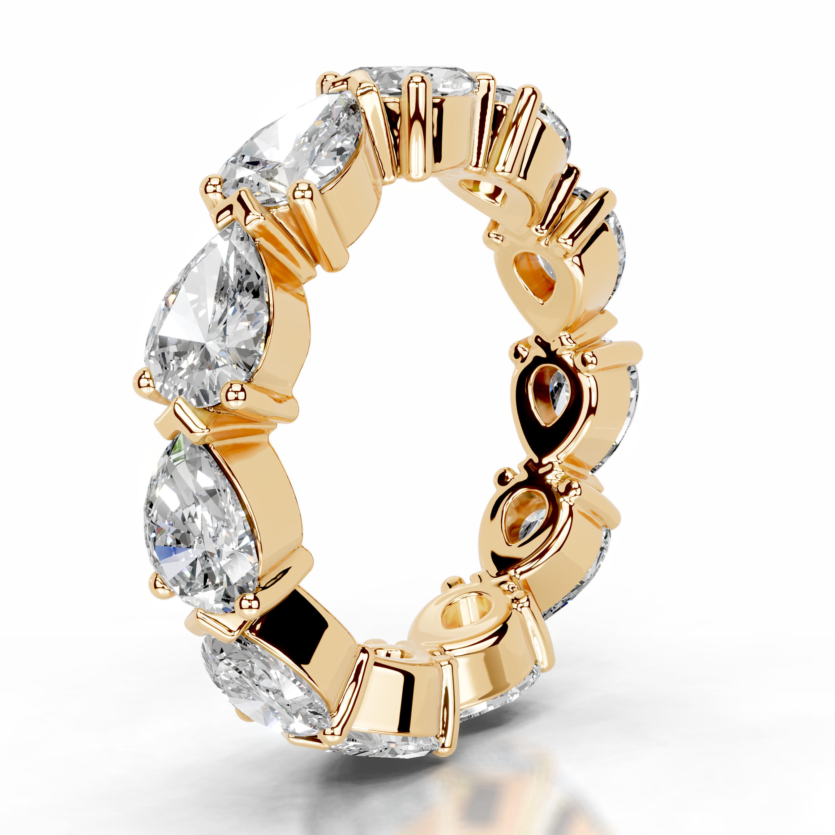 Tyrell Lab Grown Diamond Wedding Ring (4.50 Carat) -18K Yellow Gold