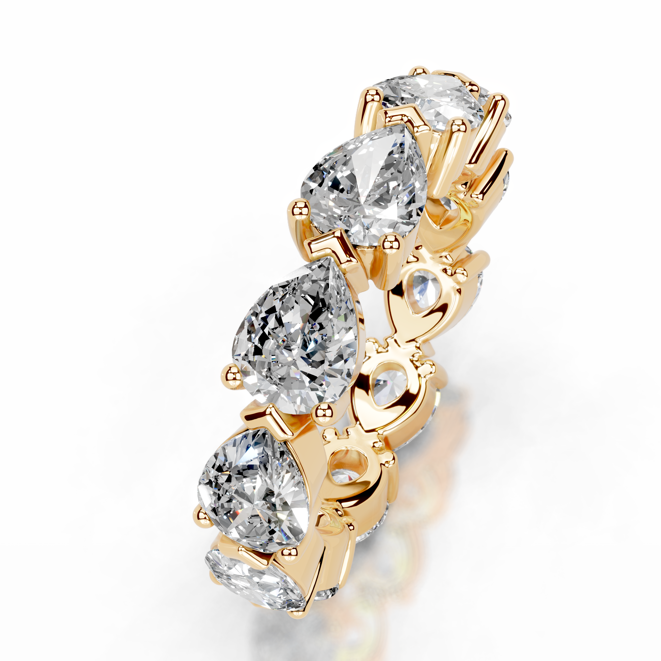 Tyrell Lab Grown Diamond Wedding Ring (4.50 Carat) -18K Yellow Gold