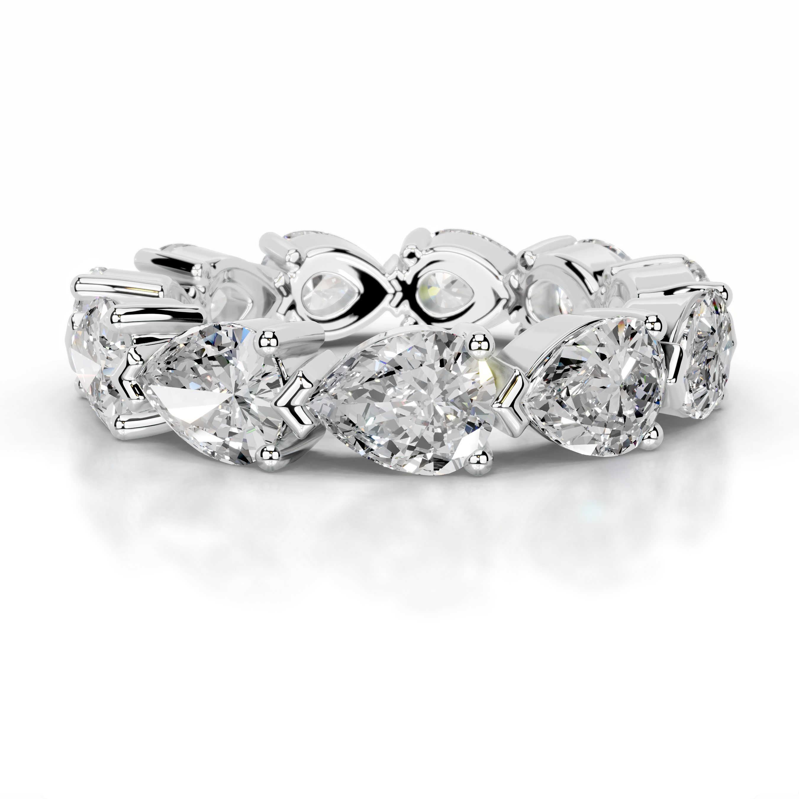 Tyrell Diamond Wedding Ring (4.50 Carat) -14K White Gold