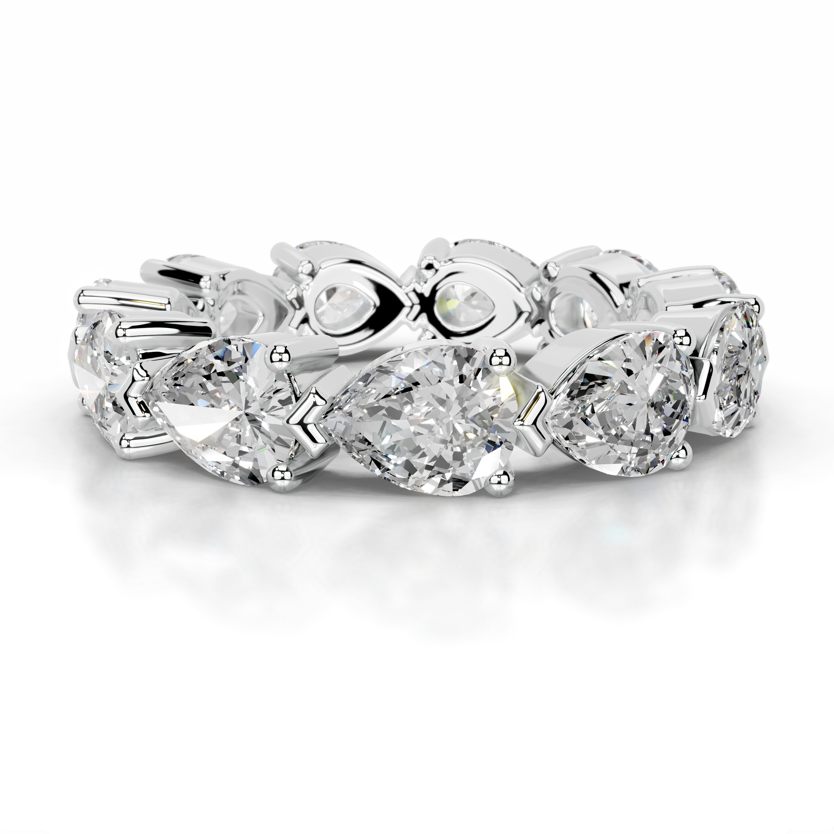 Tyrell Diamond Wedding Ring   (4.50 Carat) -14K White Gold