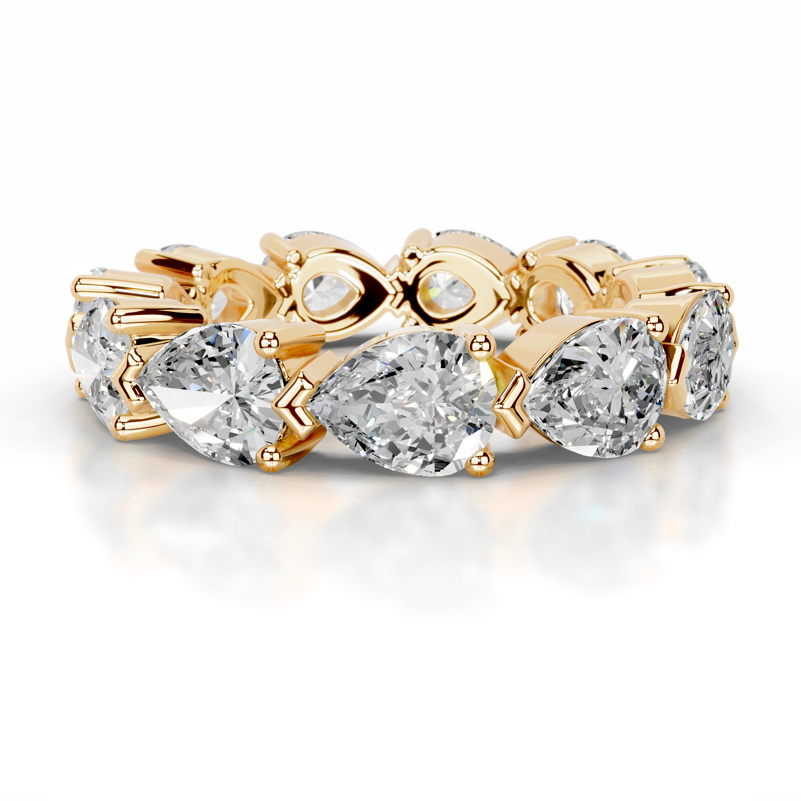 Tyrell Lab Grown Diamond Wedding Ring (4.50 Carat) -18K Yellow Gold
