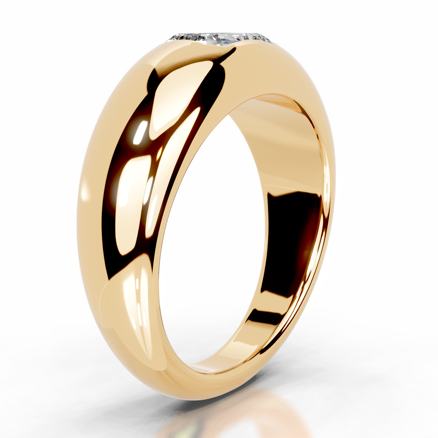 Amari Diamond Engagement Ring (1 Carat) -18K Yellow Gold